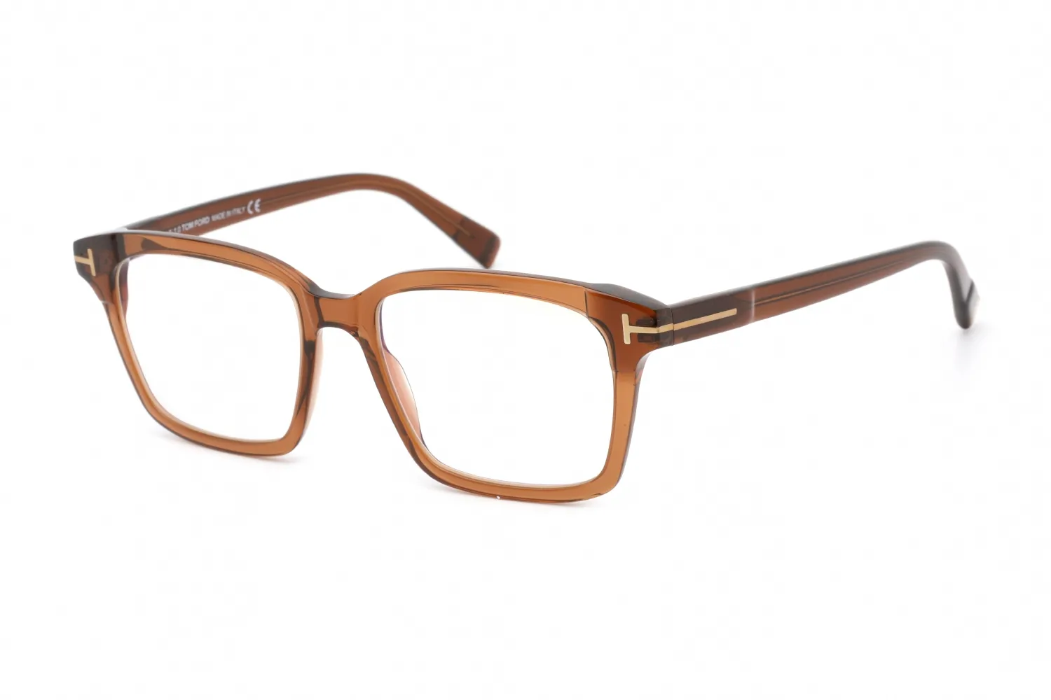 Tom Ford FT5661-B 048 Eyeglasses Shiny Dark Brown 54mm Men