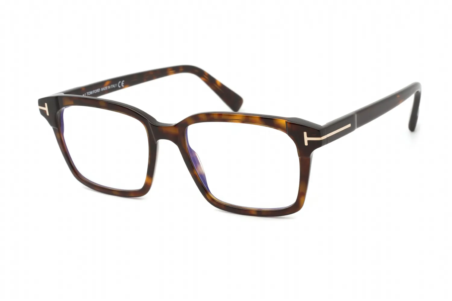 Tom Ford FT5661-B 052 Eyeglasses Shiny Classic Dark Havana 54mm Unisex