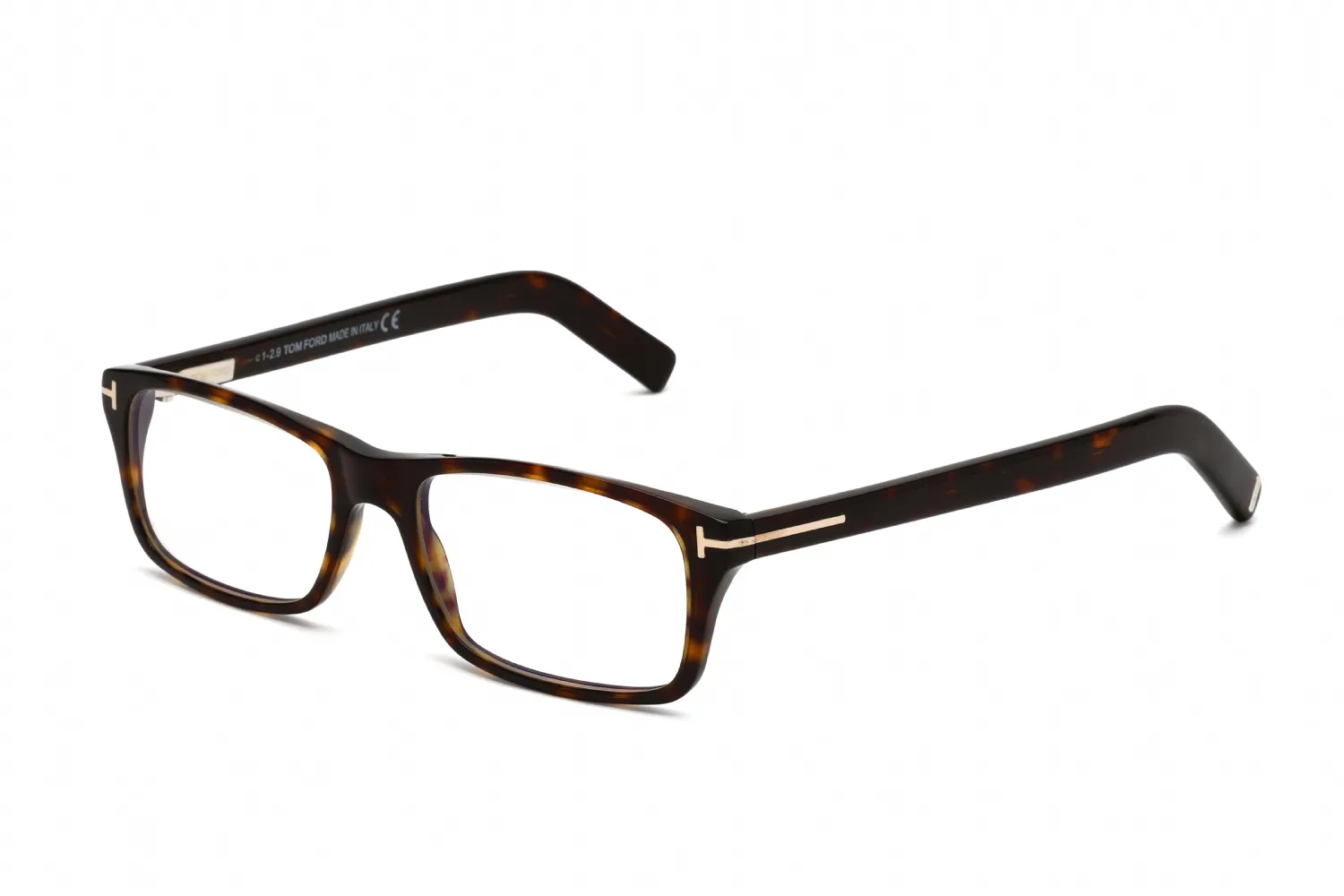 Tom Ford FT5663-B 052 Eyeglasses Shiny Classic Dark Havana 53mm Unisex