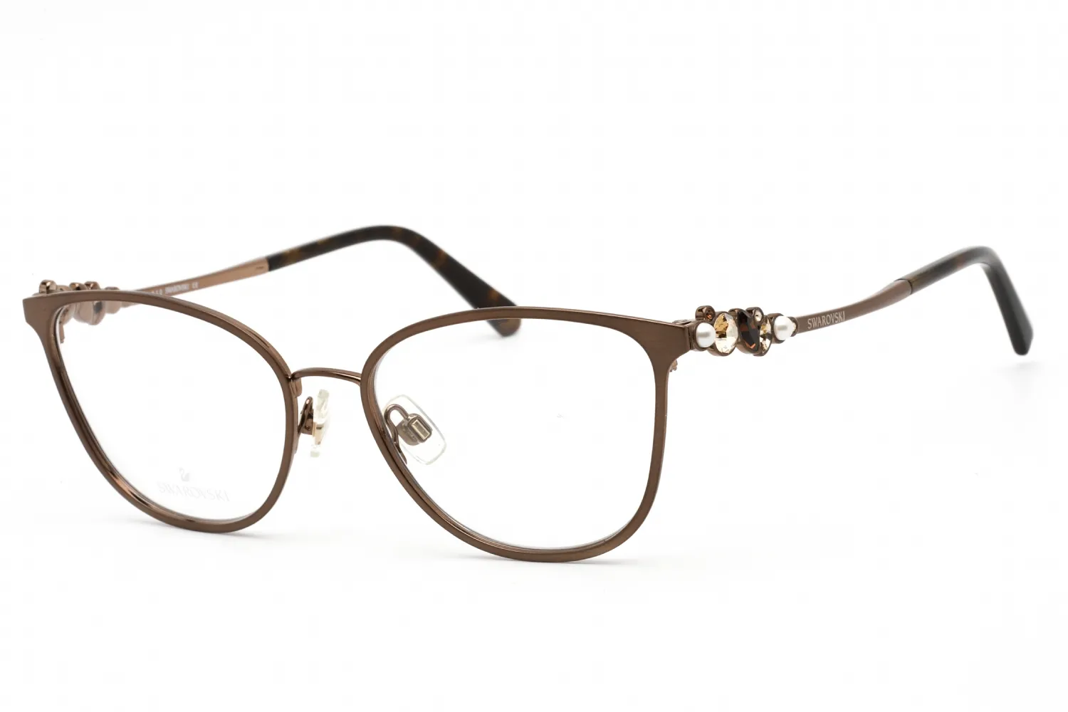 Swarovski SK5368 049 Eyeglasses Matte Dark Brown 53mm Women