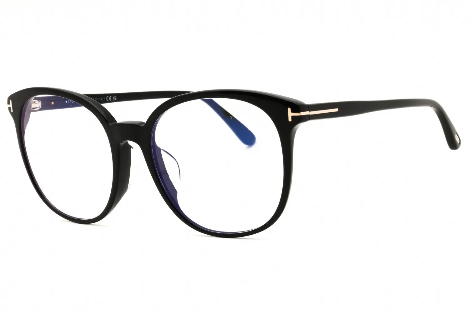 Tom Ford FT5671-F-B 001 Eyeglasses Shiny Black 55mm Women