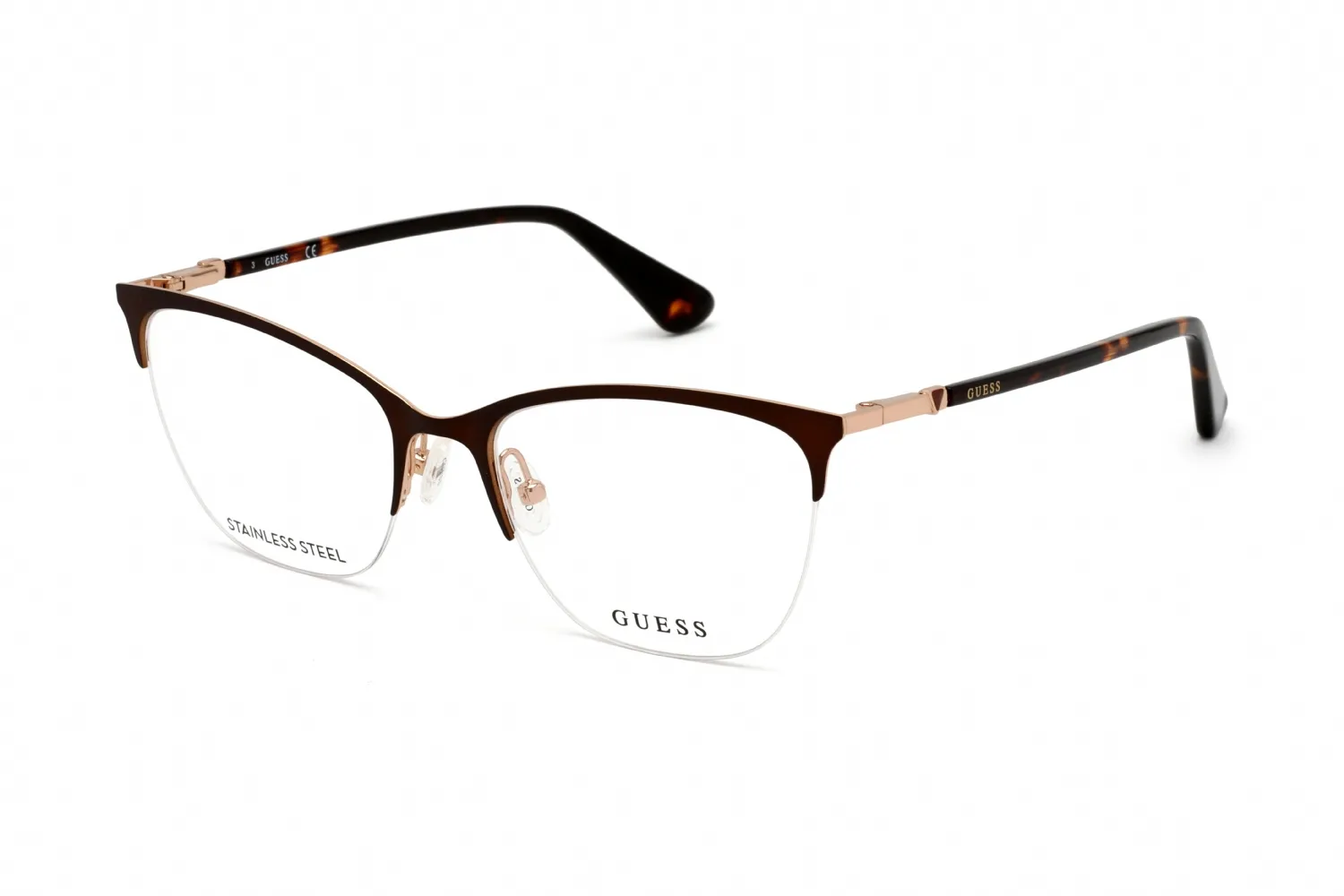 Guess GU2787 049 Eyeglasses Matte Dark Brown 54mm Women