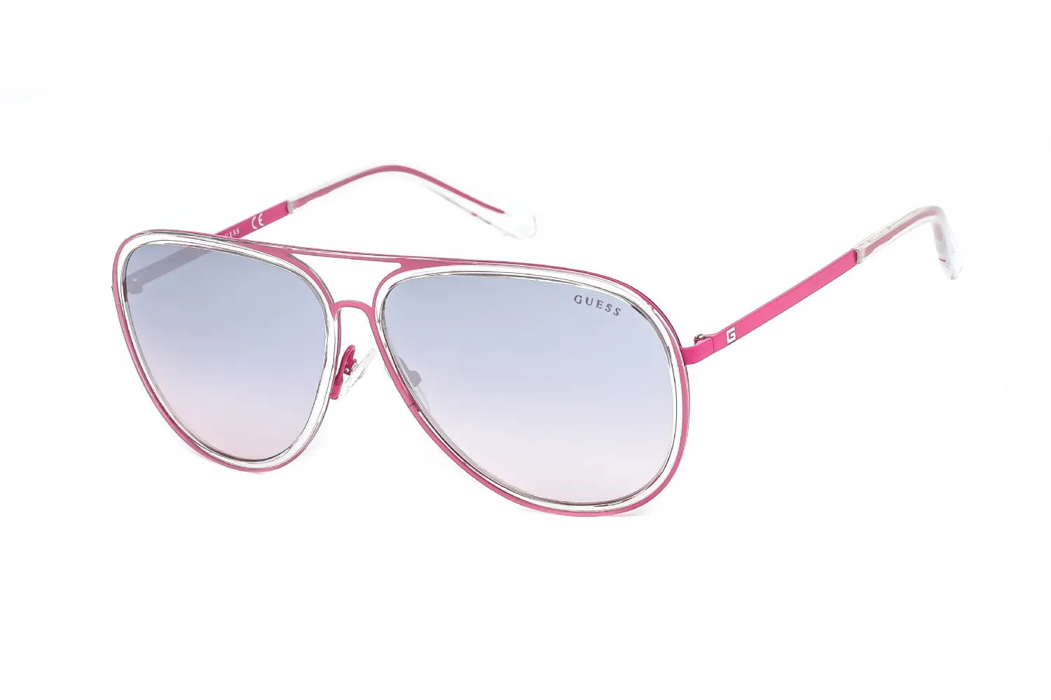 Guess GU6982 72Z Sunglasses Shiny Pink 64mm Women
