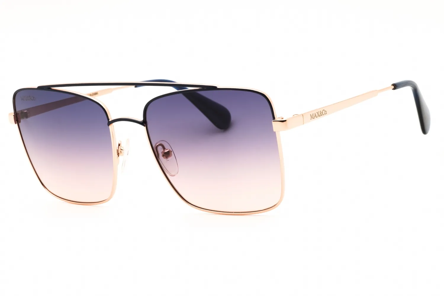 Max & Co MO0006 28W Sunglasses Shiny Rose Gold 56mm Women