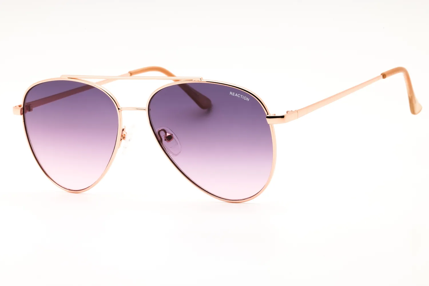 Kenneth Cole Reaction KC1386 28T Sunglasses Shiny Rose Gold 58mm Women