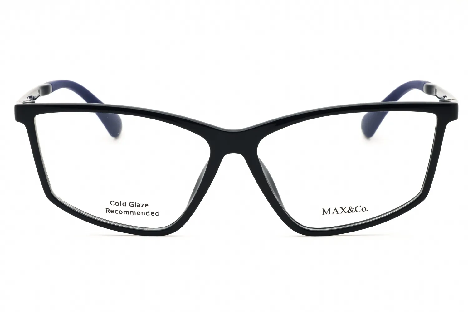 Max & Co MO5013 090 Eyeglasses Shiny Blue 57mm Women 2