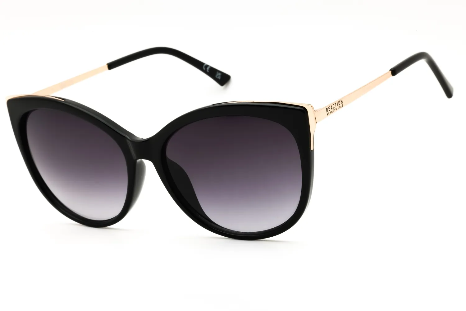 Kenneth Cole Reaction KC1381 01B Sunglasses Shiny Black 59mm Women