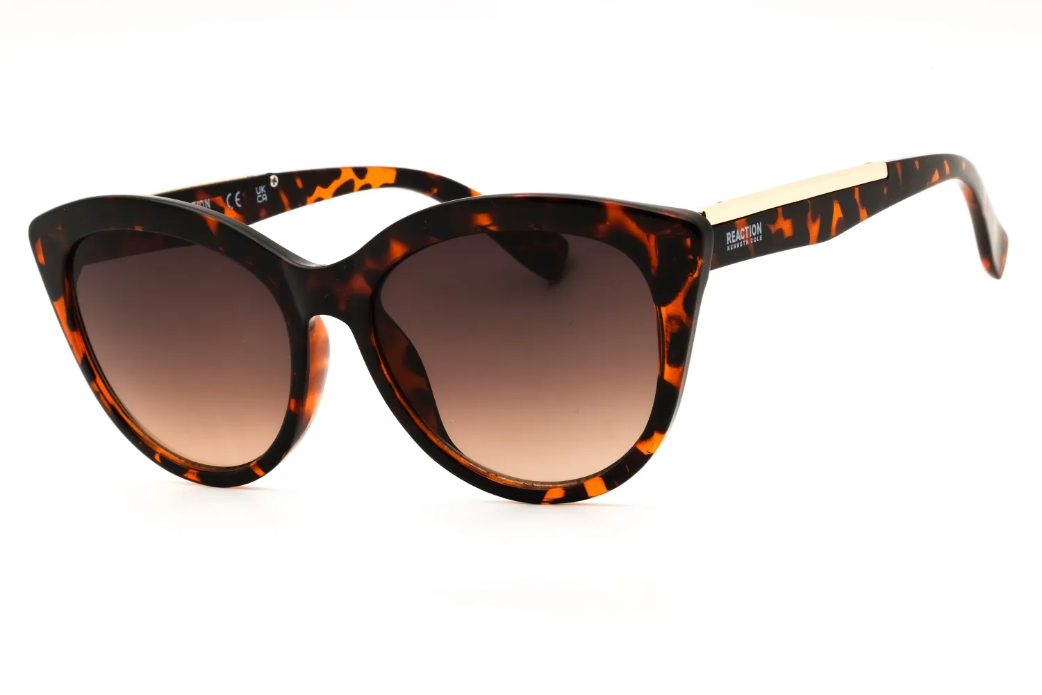 Kenneth Cole Reaction KC1373 52F Sunglasses Dark Havana 53mm Women