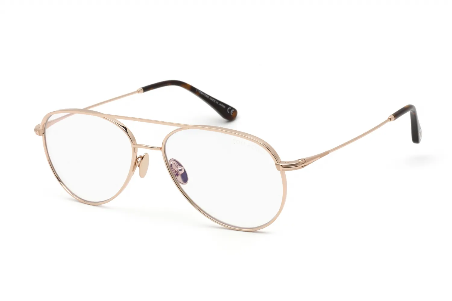 Tom Ford FT5693-B 028 Eyeglasses Shiny Rose Gold 57mm Men