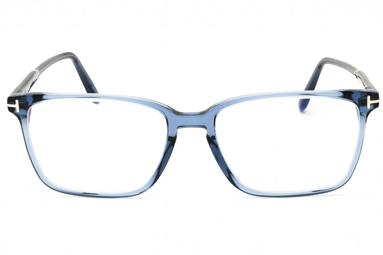 Tom Ford FT5696-B 090 Eyeglasses Shiny Blue 54mm Men 2