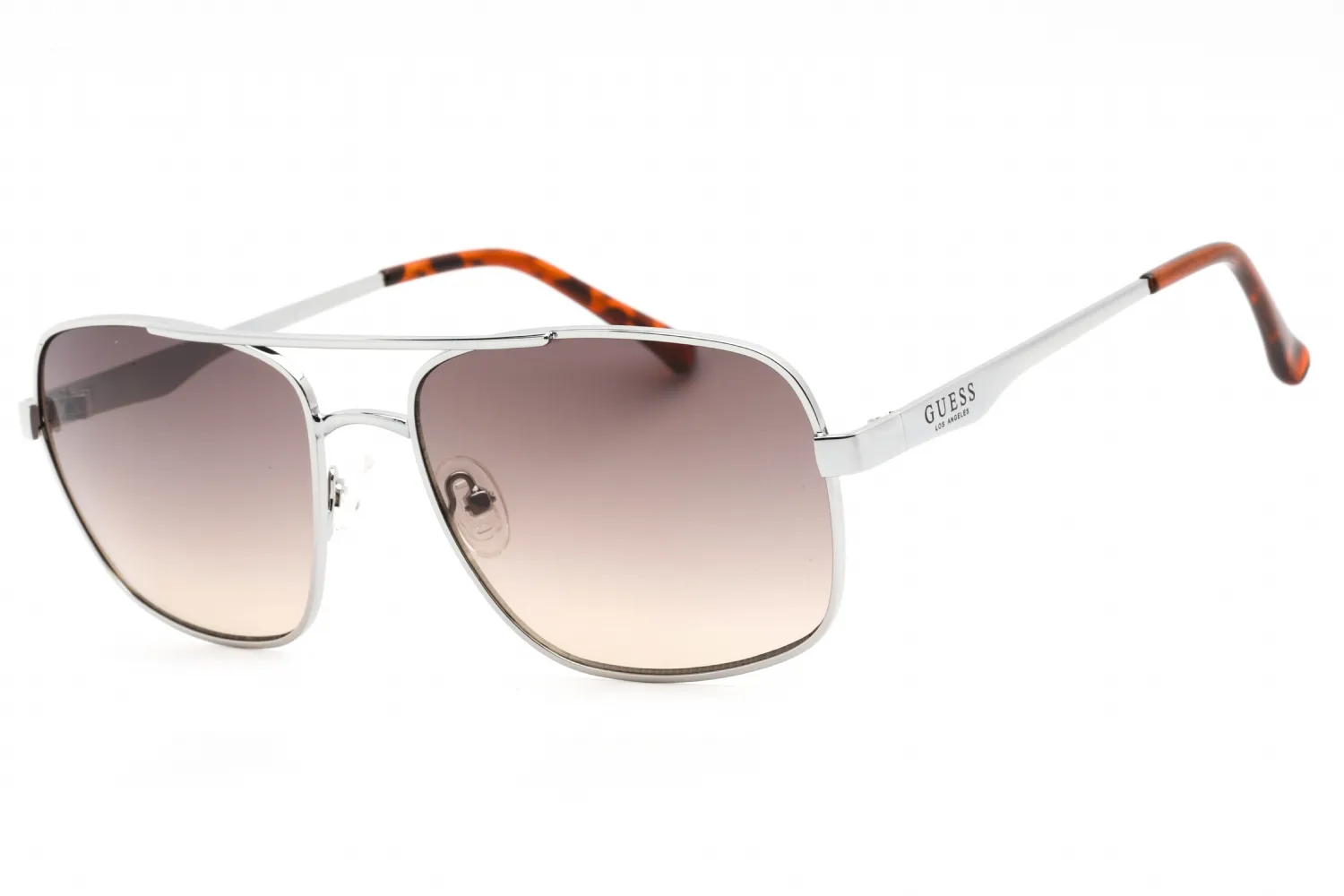 Guess Factory GF0211 10F Sunglasses Shiny Light Nickeltin 58mm Men