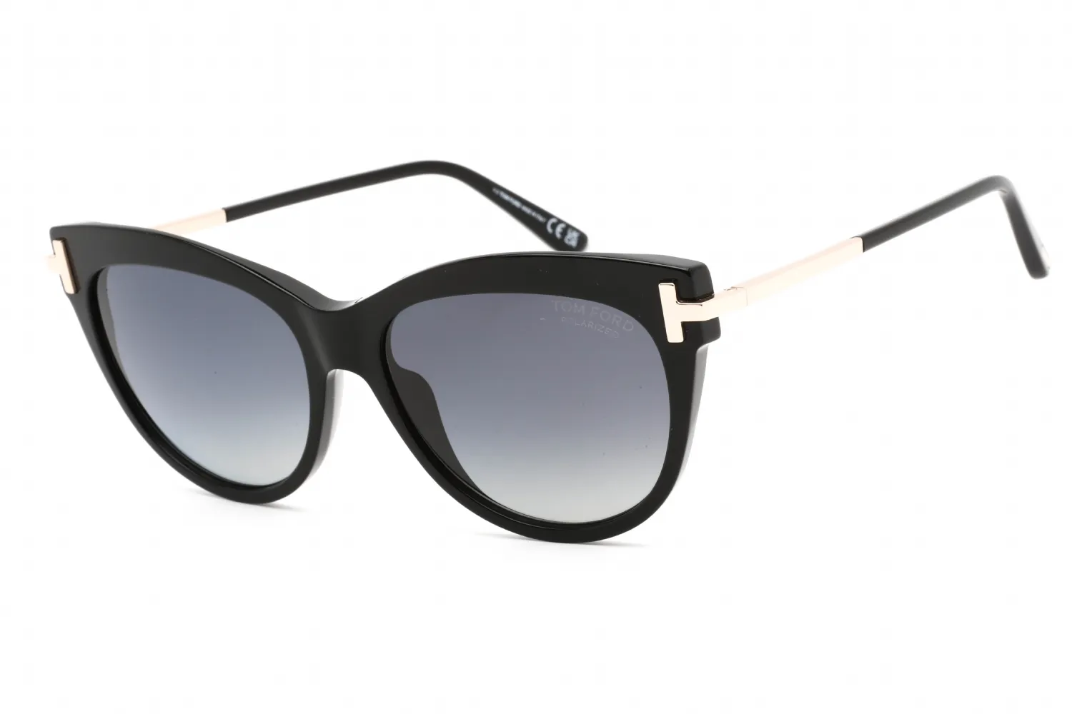 Tom Ford FT0821 01D Sunglasses Shiny Black 56mm Women