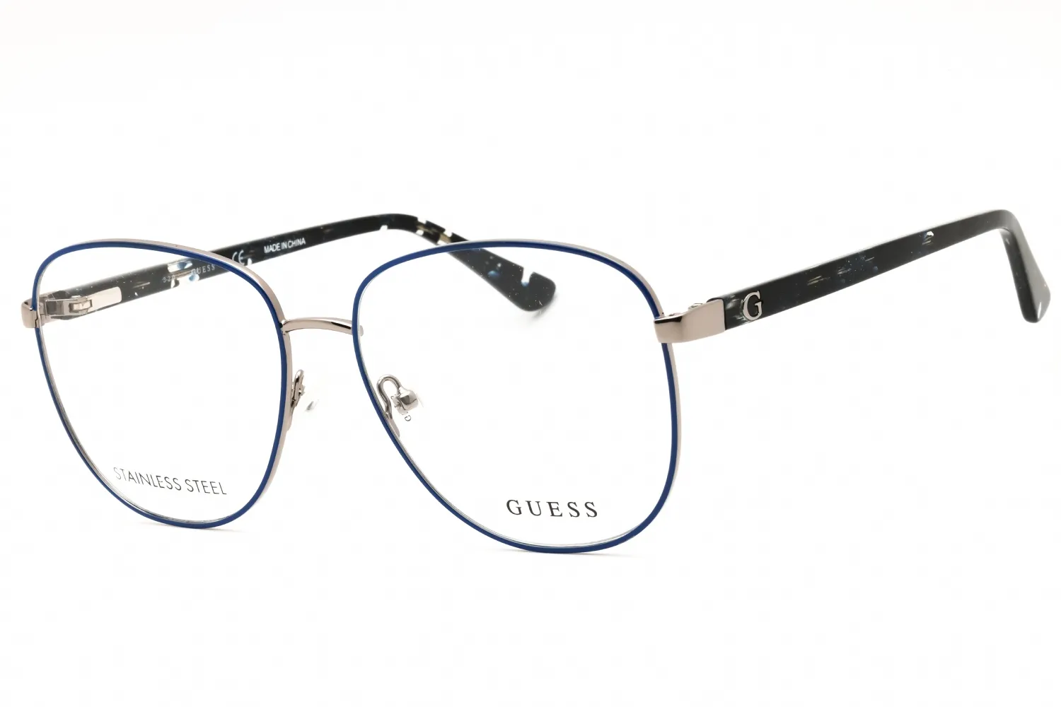 Guess GU2816 090 Eyeglasses Shiny Blue 56mm Women