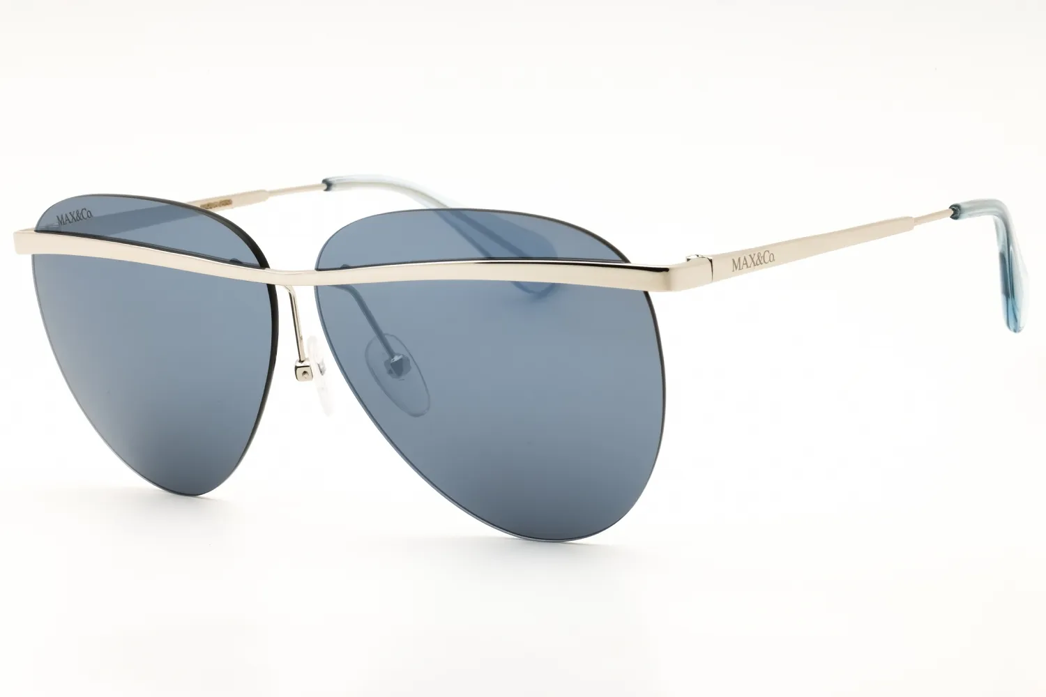 Max & Co MO0017 16X Sunglasses Shiny Palladium 60mm Women