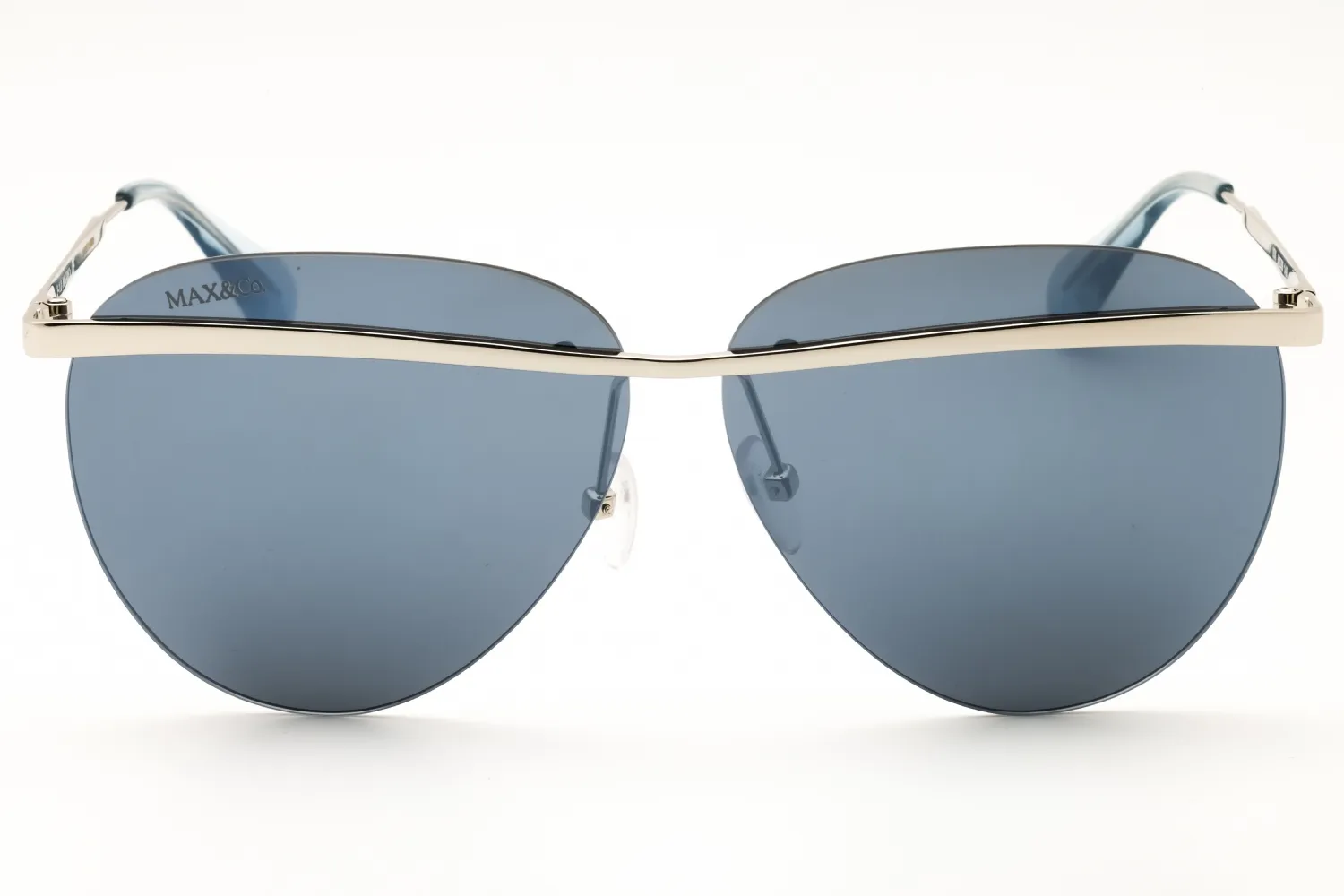 Max & Co MO0017 16X Sunglasses Shiny Palladium 60mm Women 2