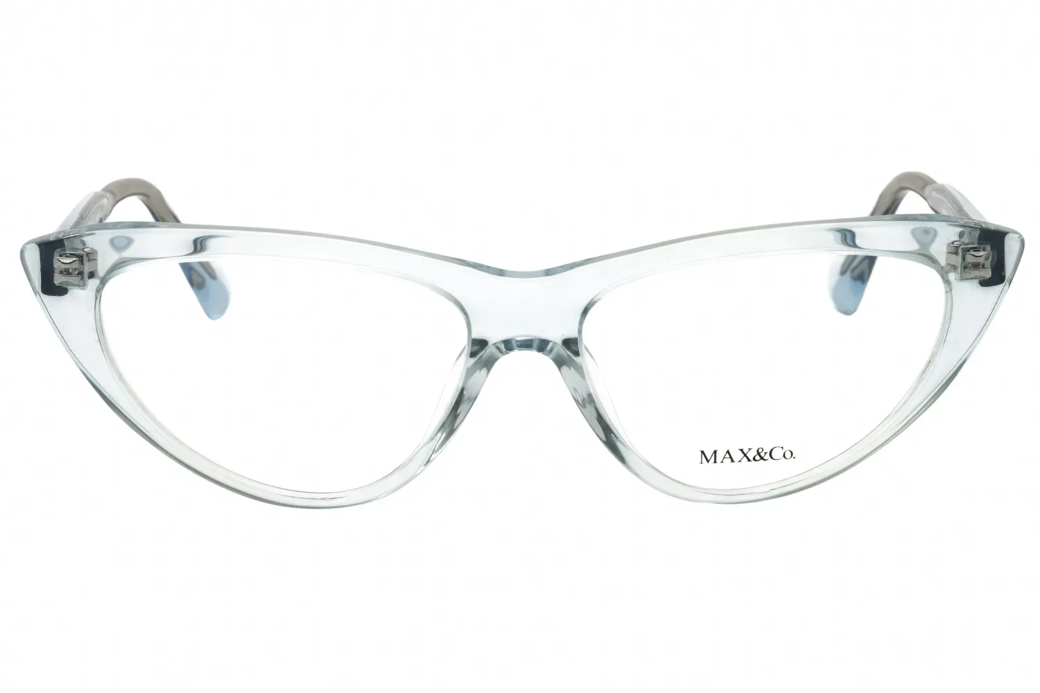 Max & Co MO5015 084 Eyeglasses Shiny Light Blue 54mm Men 2