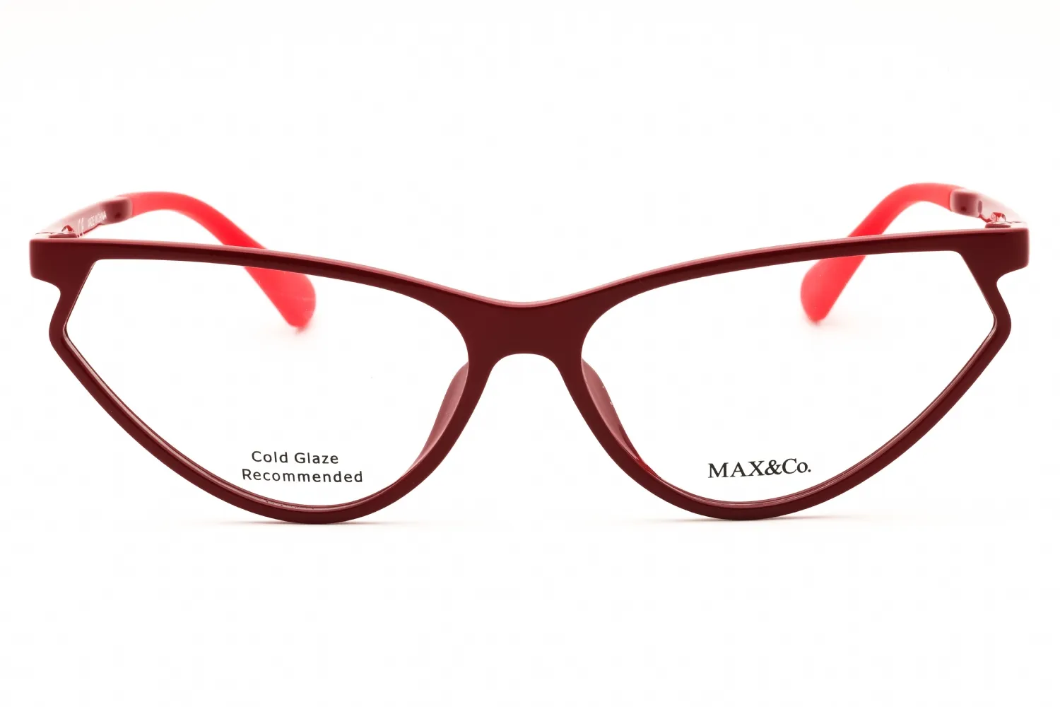 Max & Co MO5026 066 Eyeglasses Shiny Red 59mm Women 2