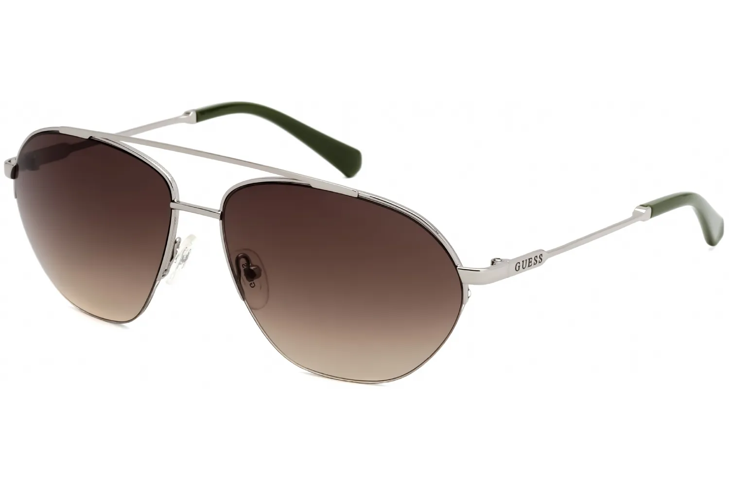 Guess GU00010 08F Sunglasses Shiny Gunmetal 61mm Men
