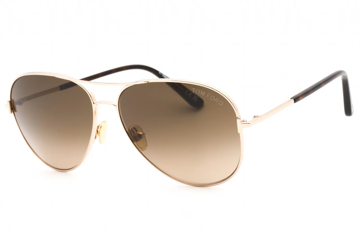 Tom Ford FT0823 CLARK 28F Sunglasses Shiny Rose Gold 59mm Unisex