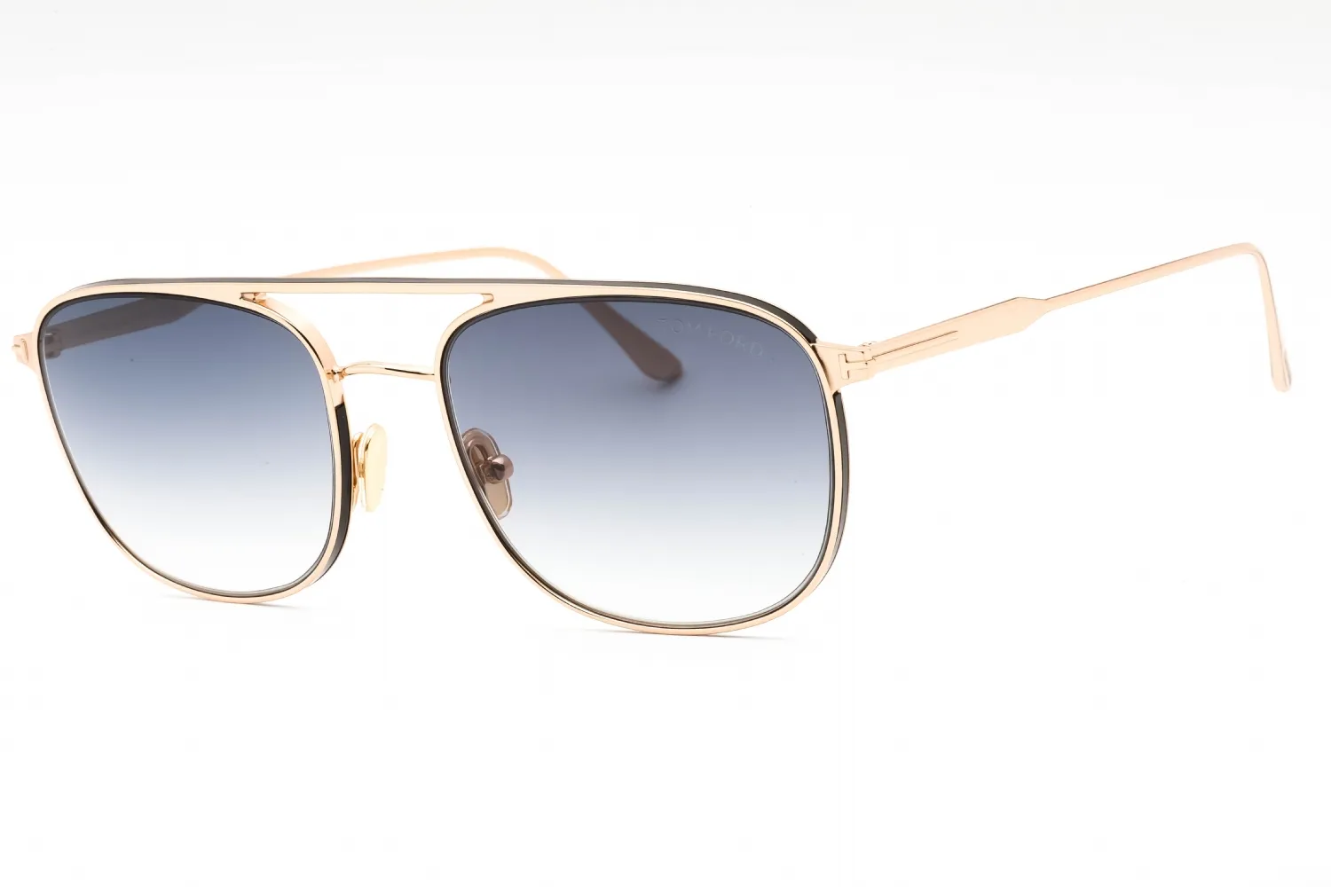 Tom Ford FT0827 28B Sunglasses Shiny Rose Gold 56mm Men