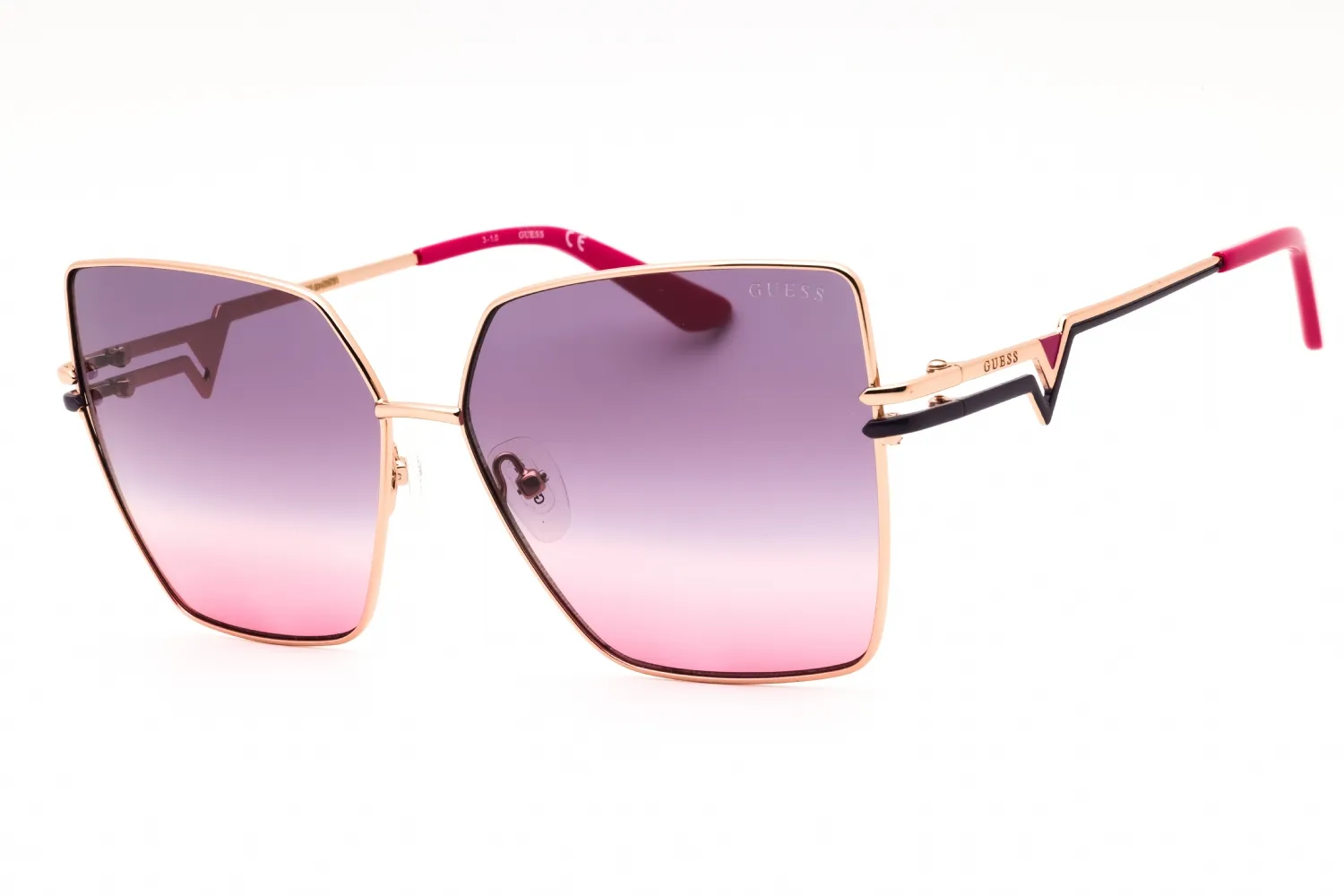 Guess GU7733 28Z Sunglasses Shiny Rose Gold 61mm Women