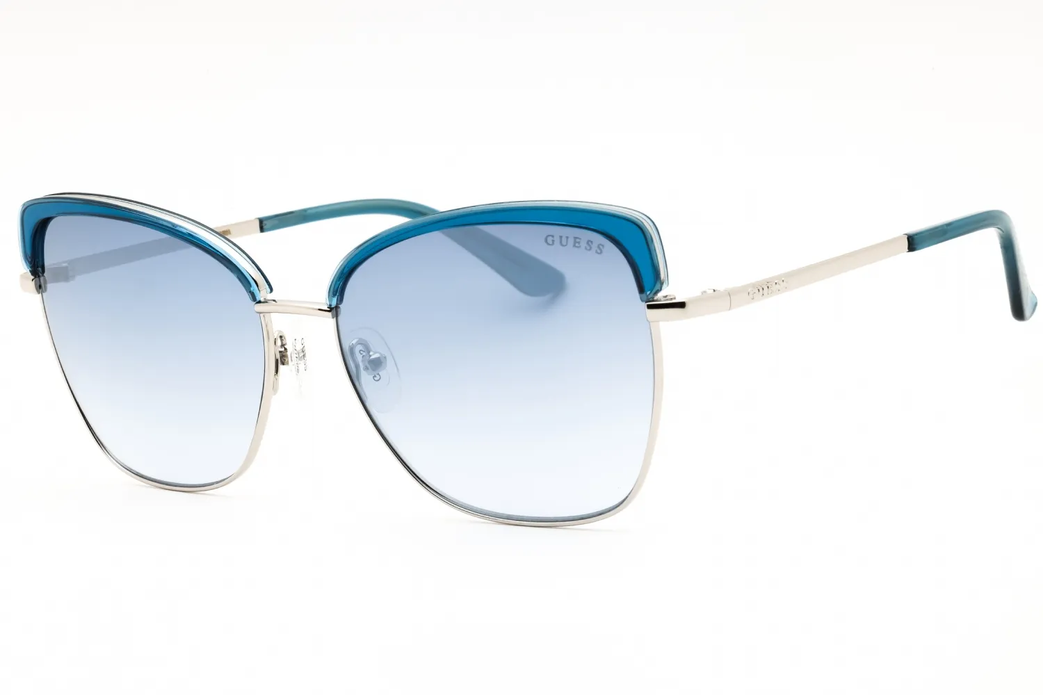 Guess GU7738 90W Sunglasses Shiny Blue 58mm Women