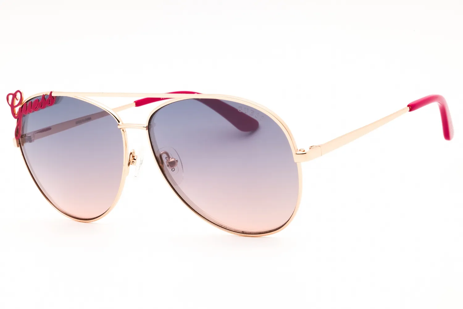 Guess GU7739 28Z Sunglasses Shiny Rose Gold 60mm Women