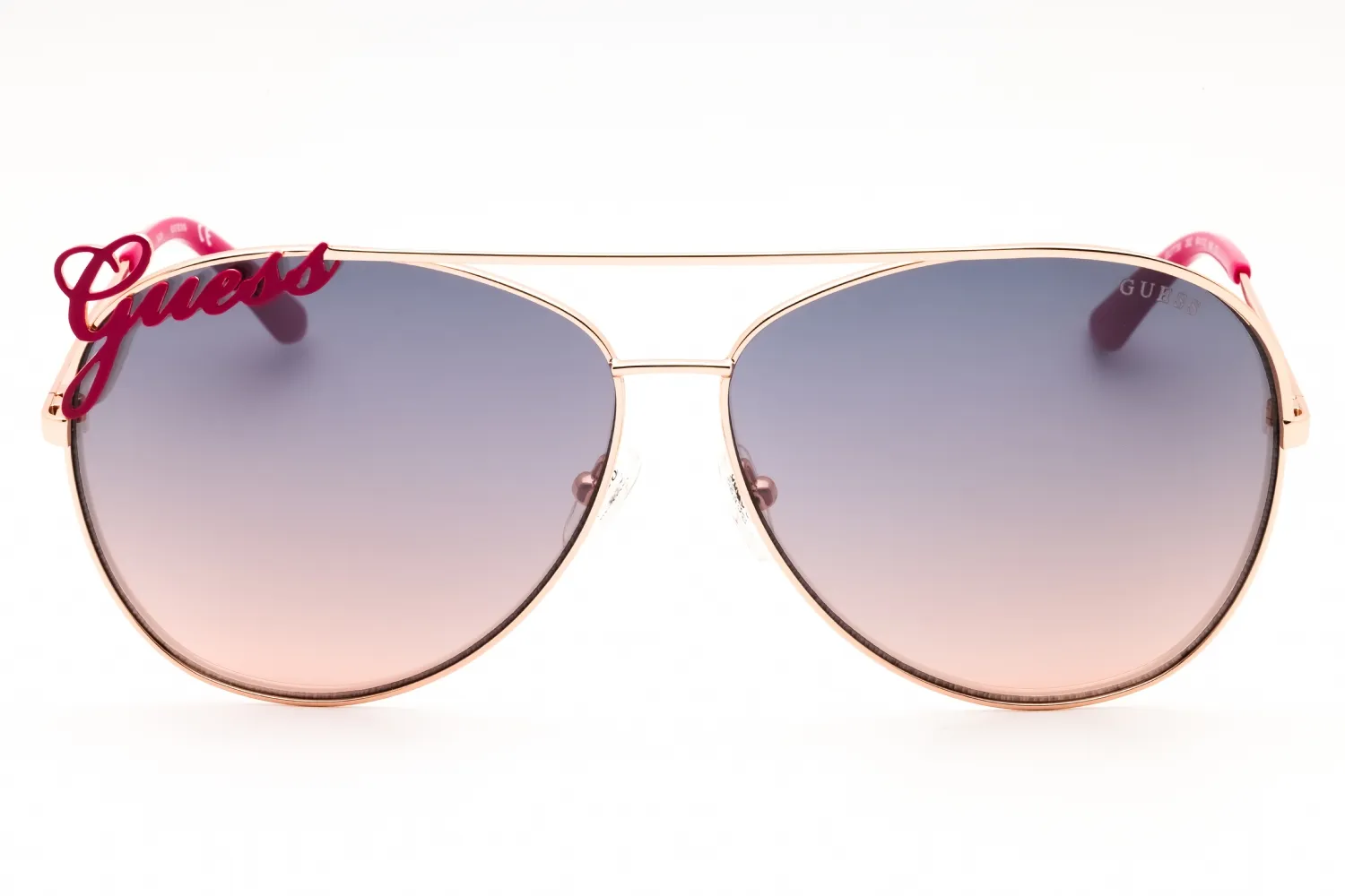 Guess GU7739 28Z Sunglasses Shiny Rose Gold 64mm Women 2