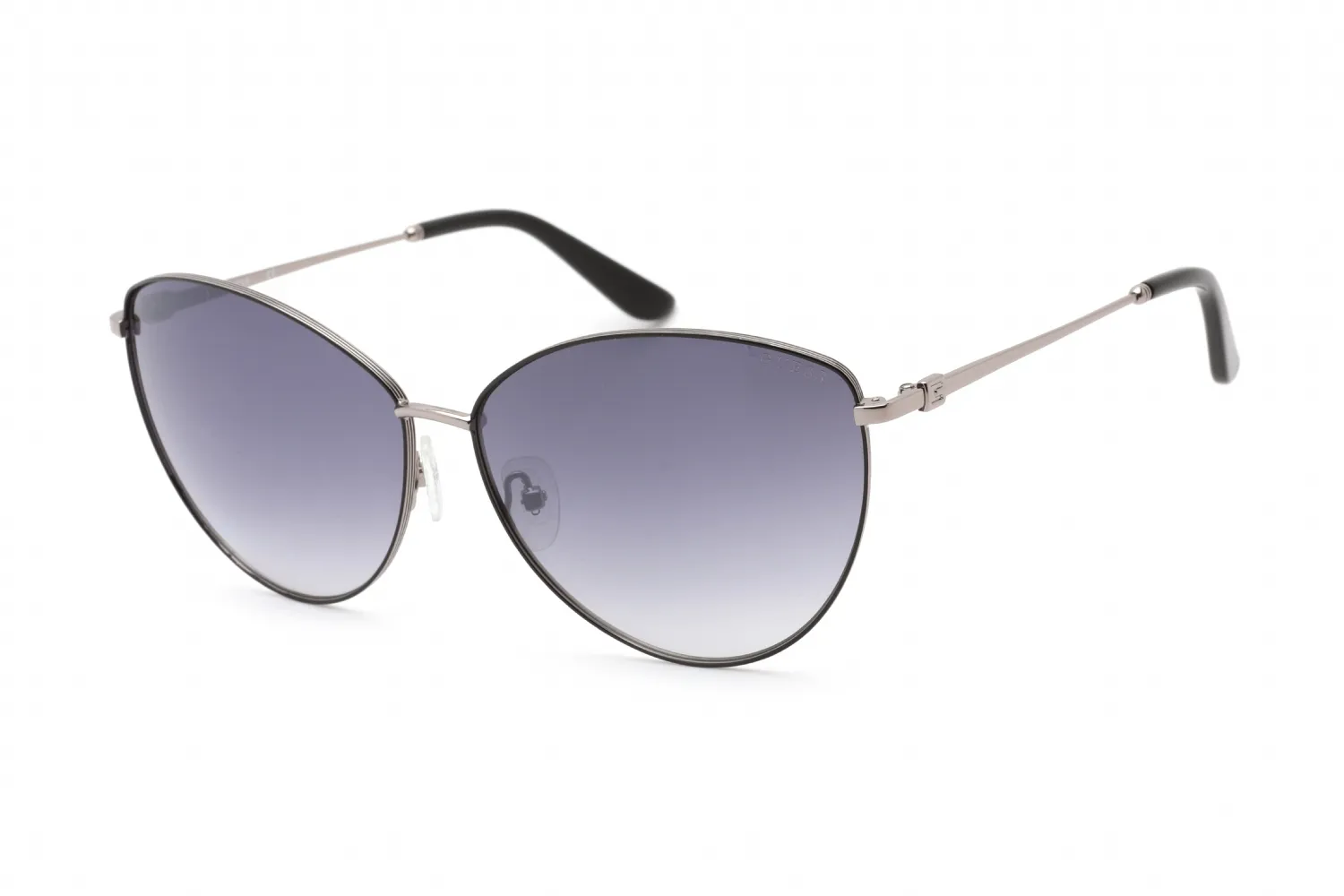 Guess GU7746 08B Sunglasses Shiny Gunmetal 66mm Women