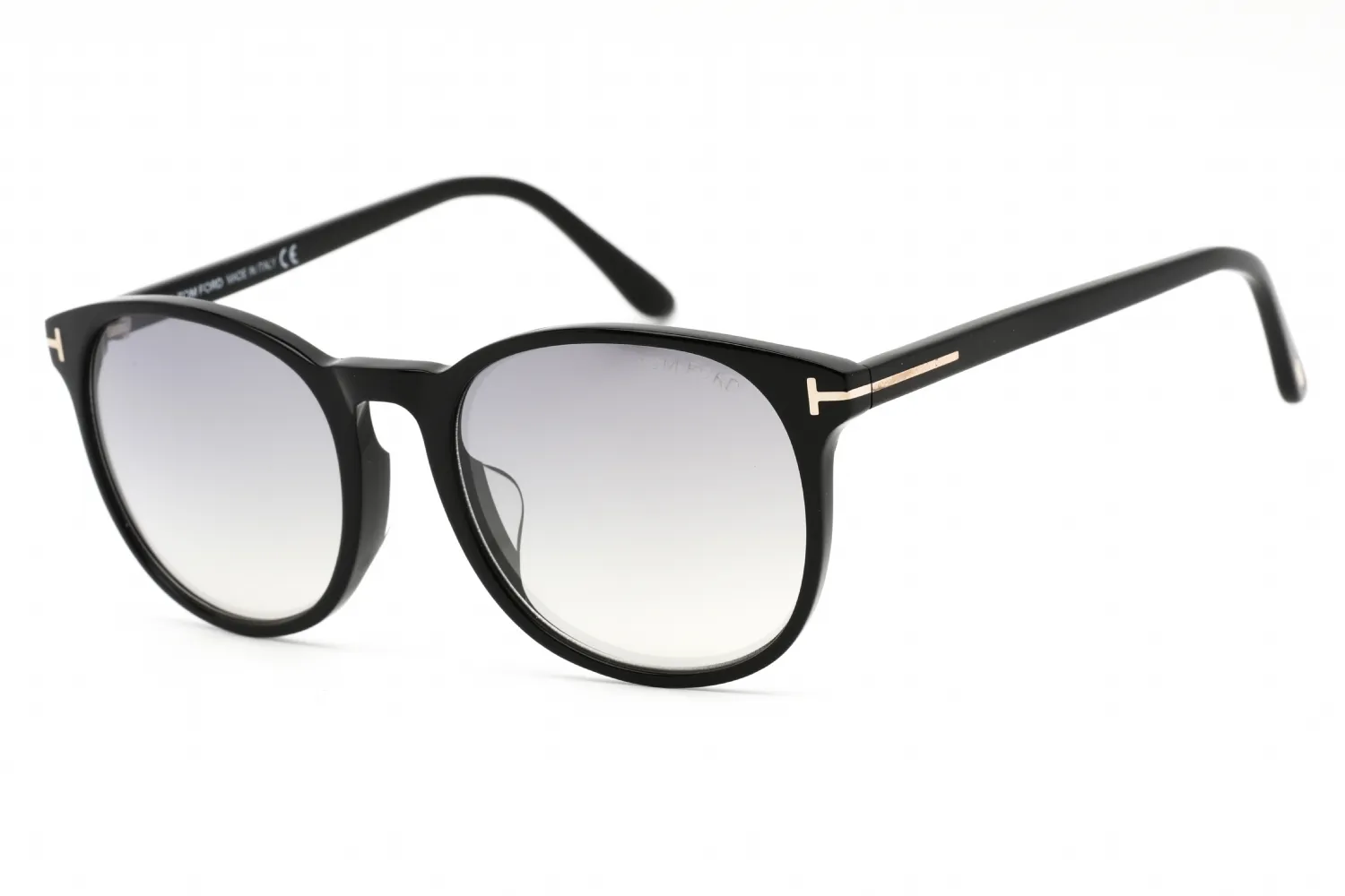 Tom Ford FT0858-F 01C Sunglasses Shiny Black 55mm Men