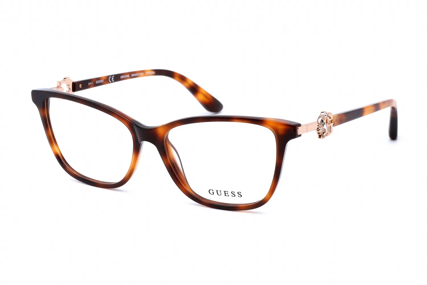 Guess GU2856-S 053 Eyeglasses Blonde Havana 55mm Women
