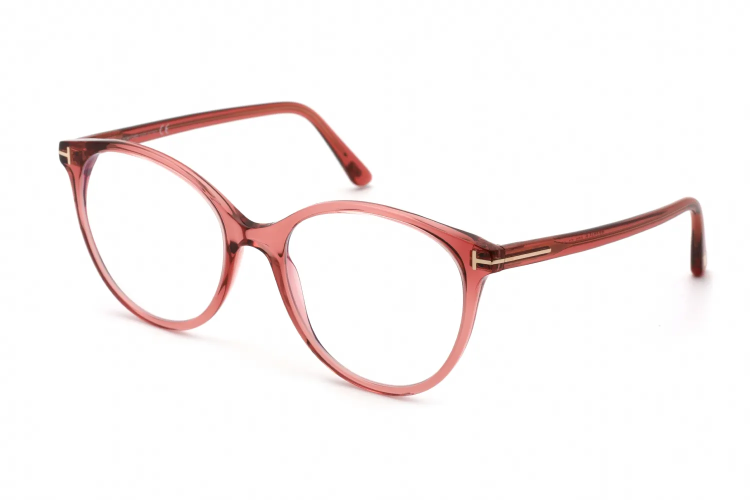 Tom Ford FT5742-B 072 Eyeglasses Shiny Pink 53mm Women