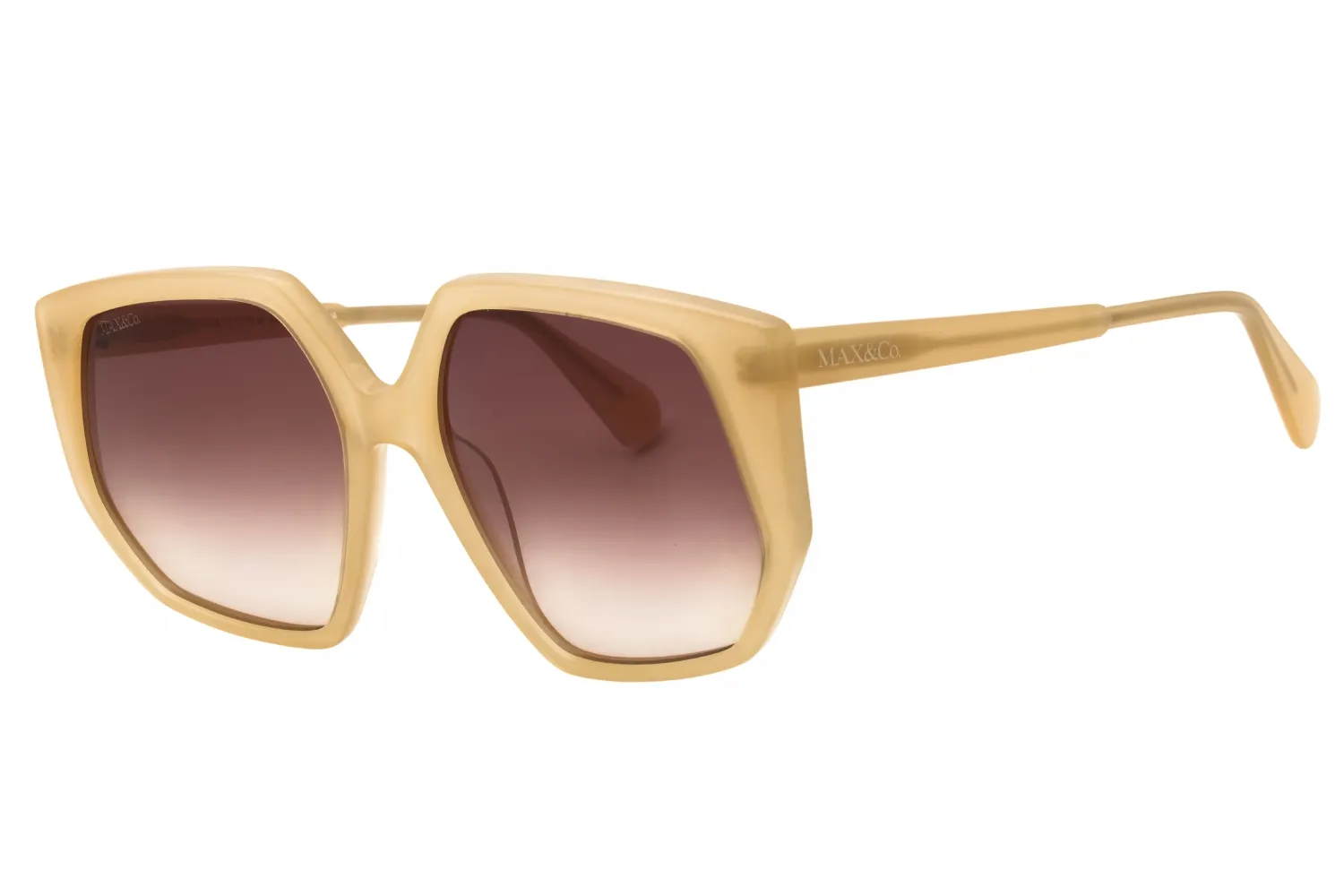 Max & Co MO0032 45F Sunglasses Shiny Light Brown 58mm Women