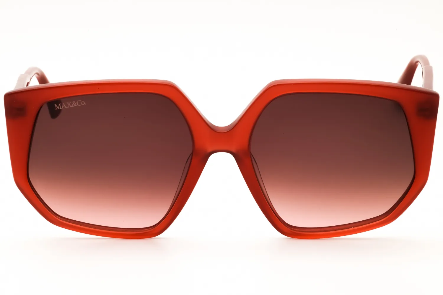 Max & Co MO0032 66P Sunglasses Shiny Red 58mm Women 2