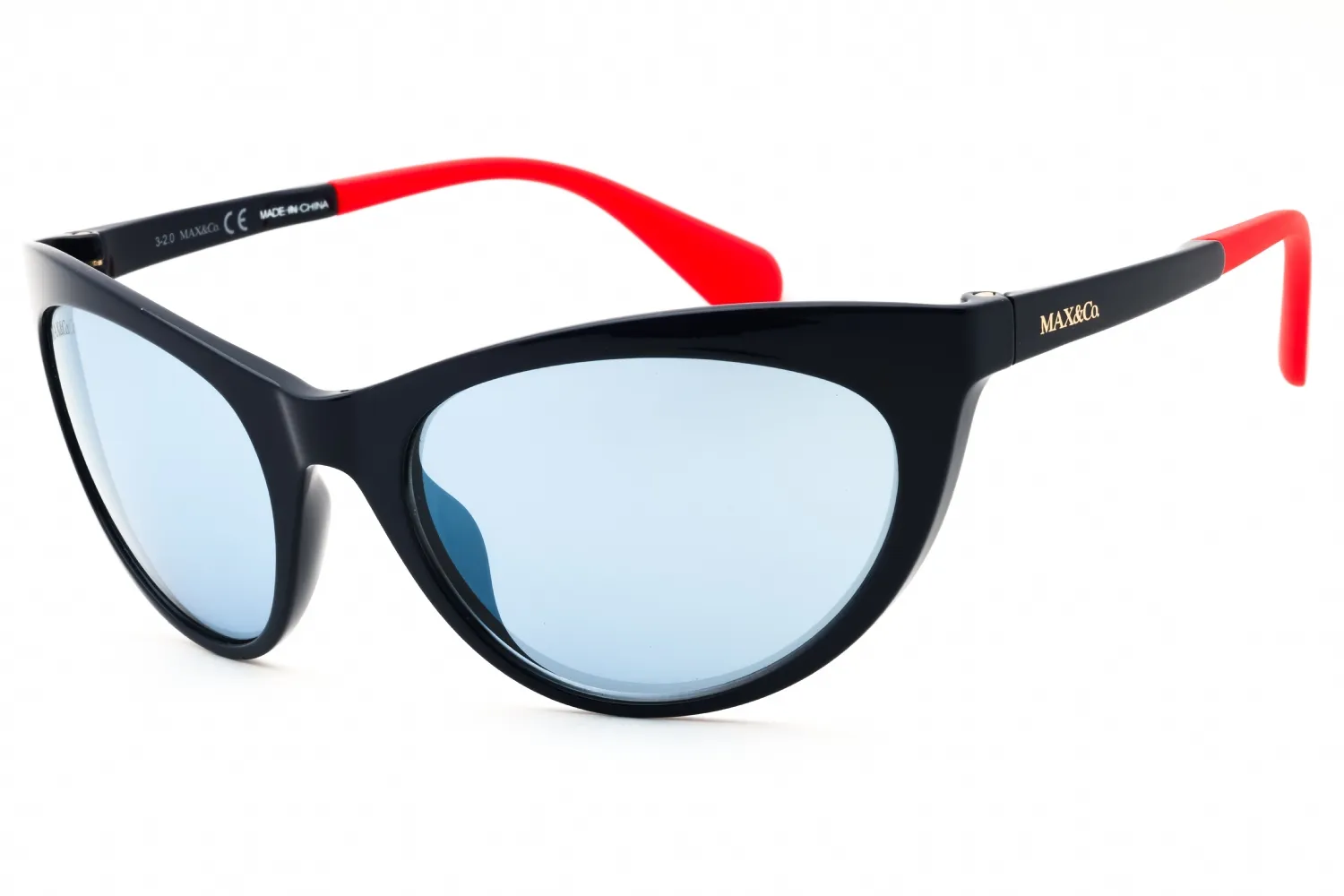 Max & Co MO0037 90X Sunglasses Shiny Blue 58mm Women