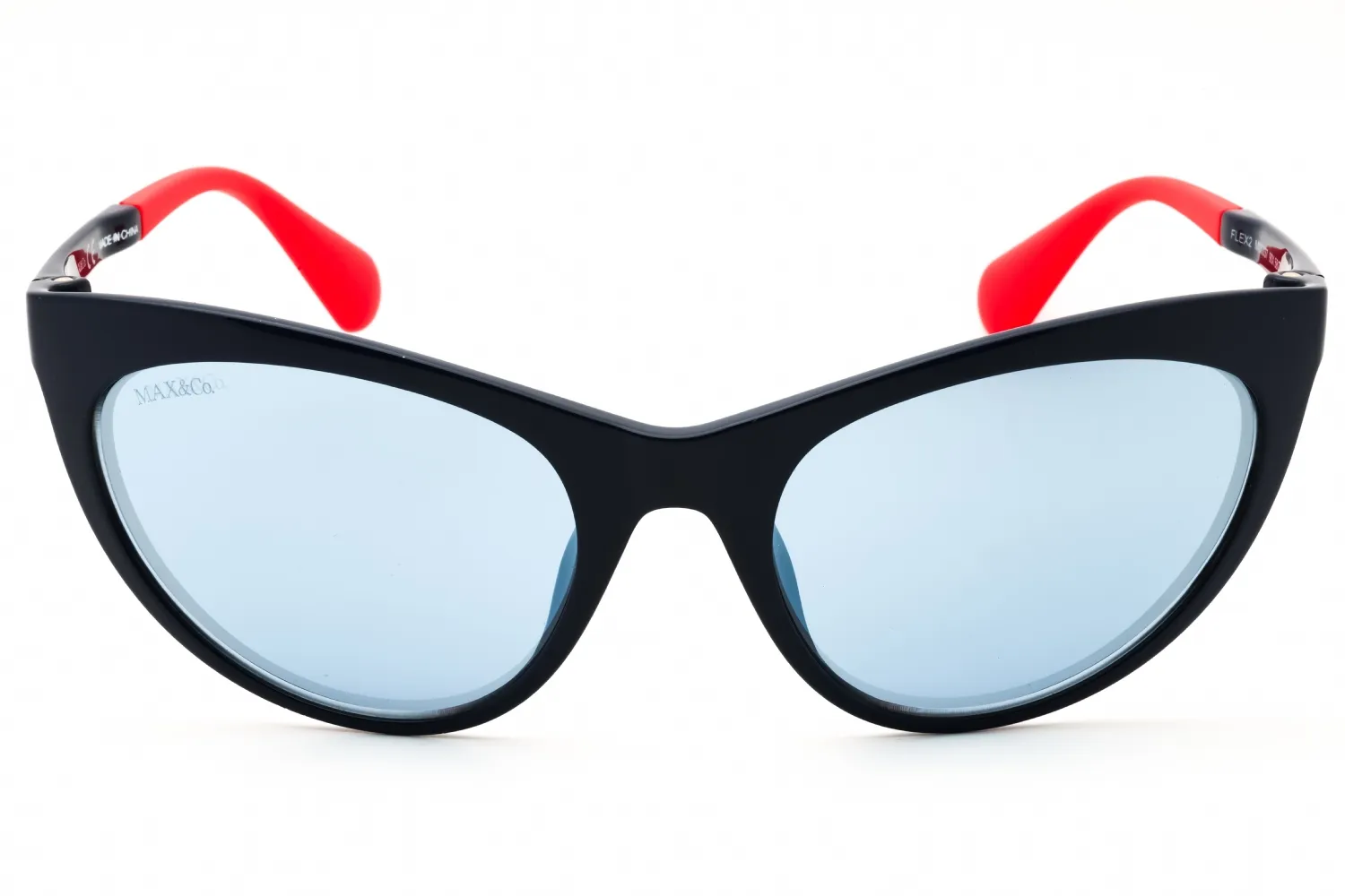 Max & Co MO0037 90X Sunglasses Shiny Blue 58mm Women 2
