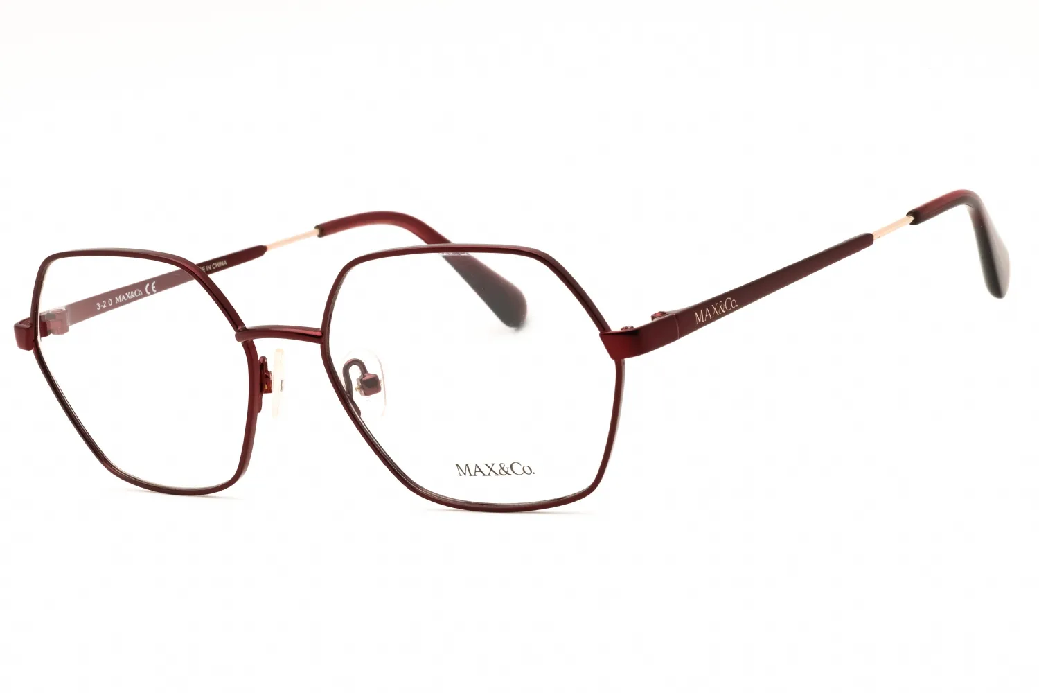 Max &amp; Co MO5036 069 Eyeglasses Shiny Bordeaux 54mm Women