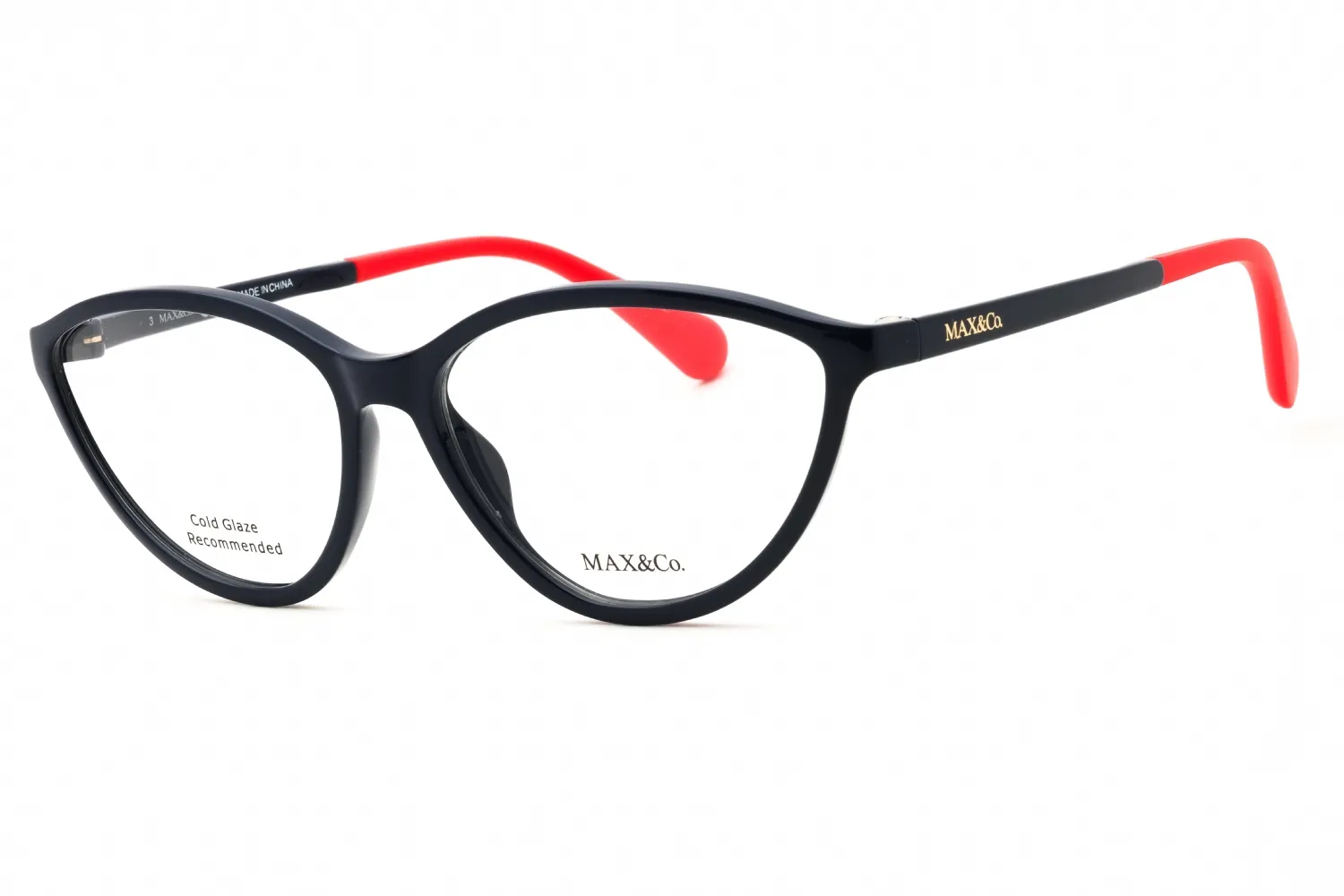 Max & Co MO5044 090 Eyeglasses Shiny Blue 55mm Women