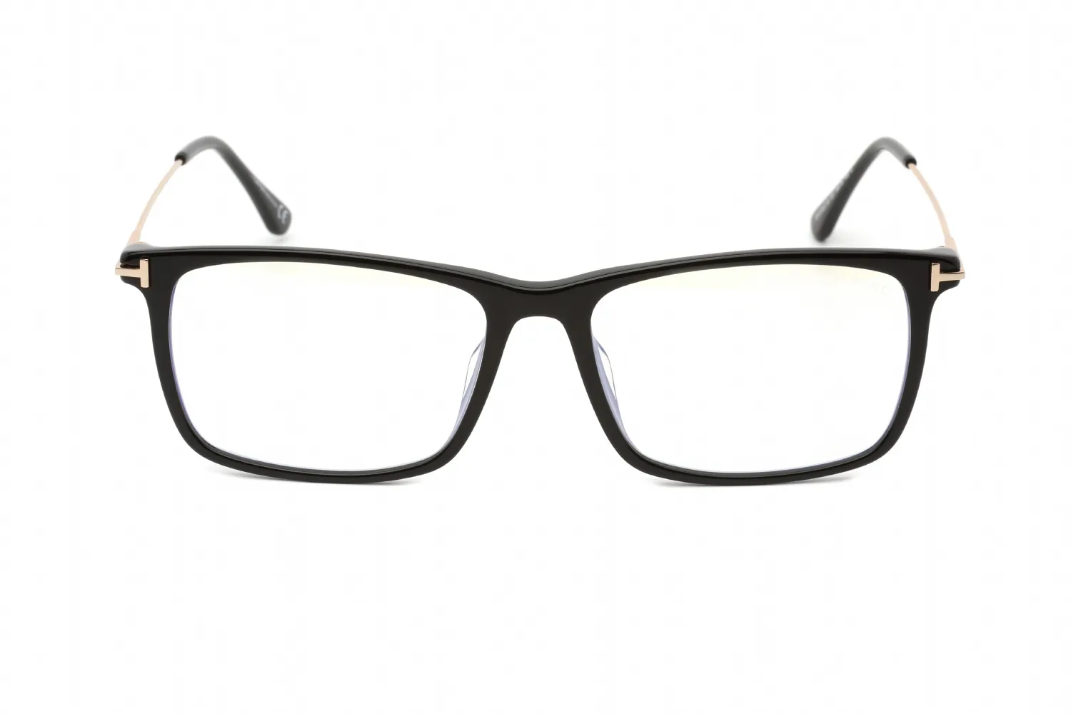 Tom Ford FT5758-F-B 001 Eyeglasses Shiny Black 56mm Men 2