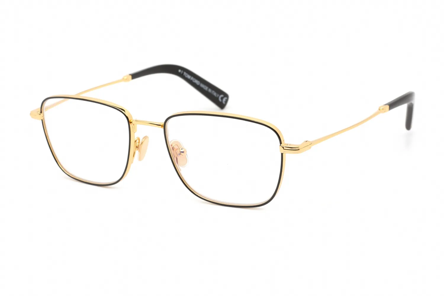 Tom Ford FT5748-B 001 Eyeglasses Shiny Black 53mm Men