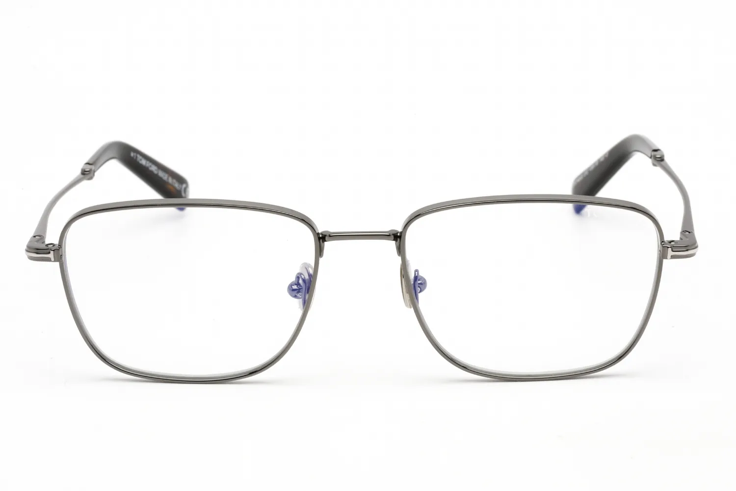 Tom Ford FT5748-B 012 Eyeglasses Shiny Dark Ruthenium 55mm Men 2
