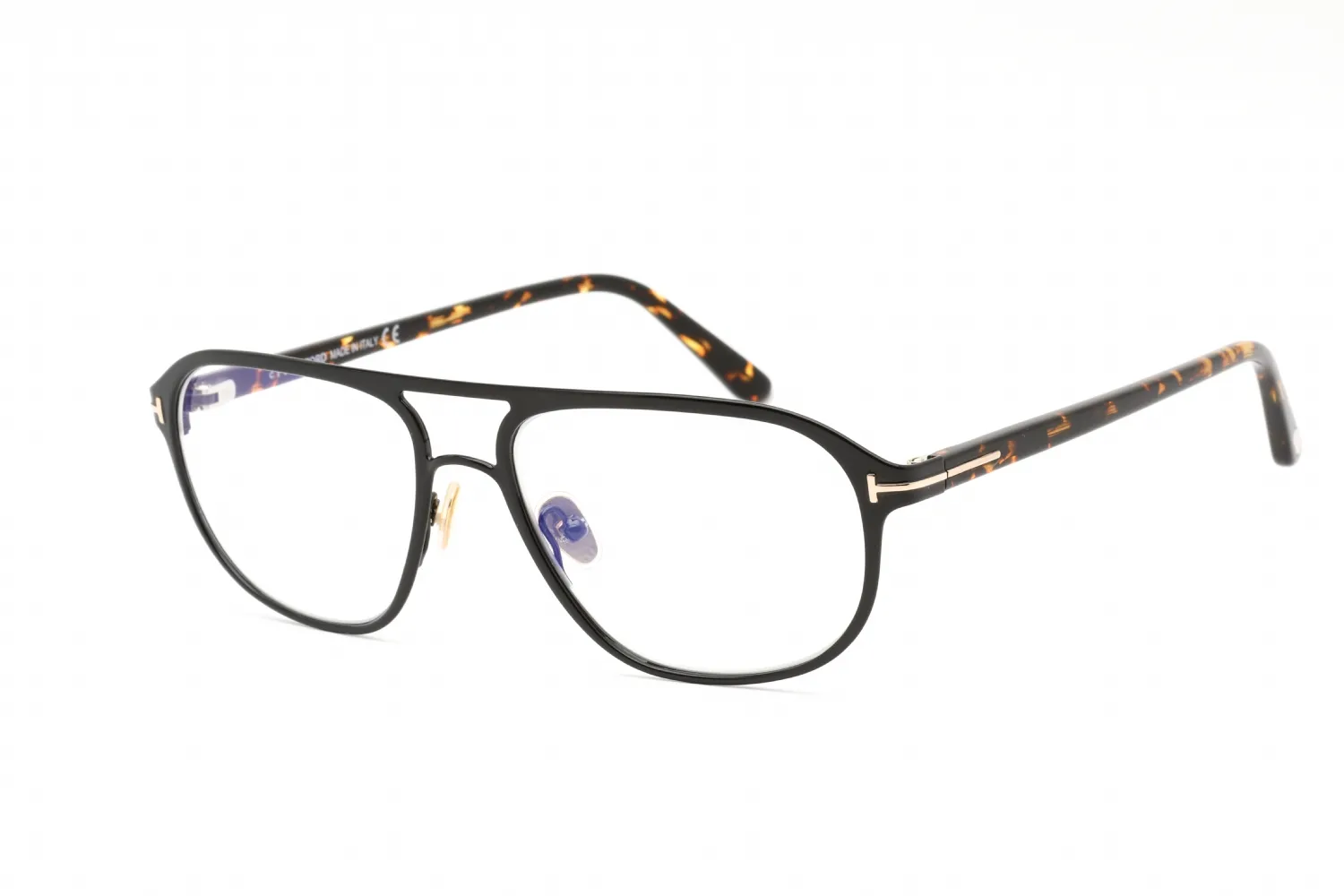 Tom Ford FT5751-B 001 Eyeglasses Shiny Black 55mm Men
