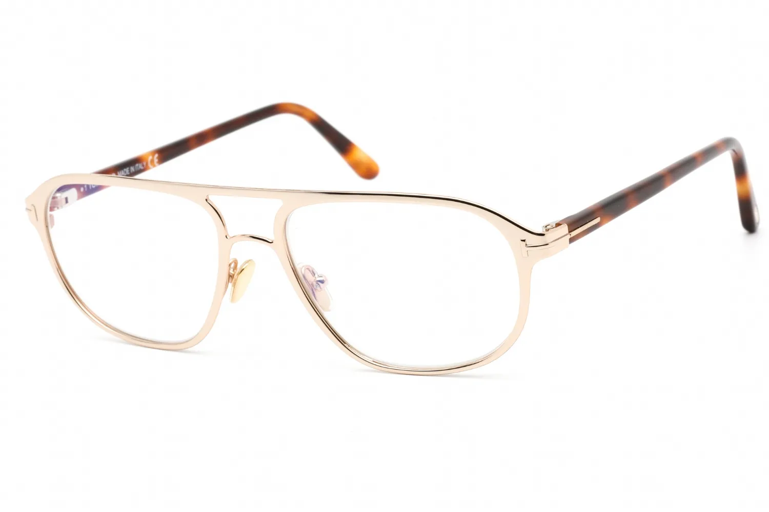 Tom Ford FT5751-B 028 Eyeglasses Shiny Rose Gold 55mm Men