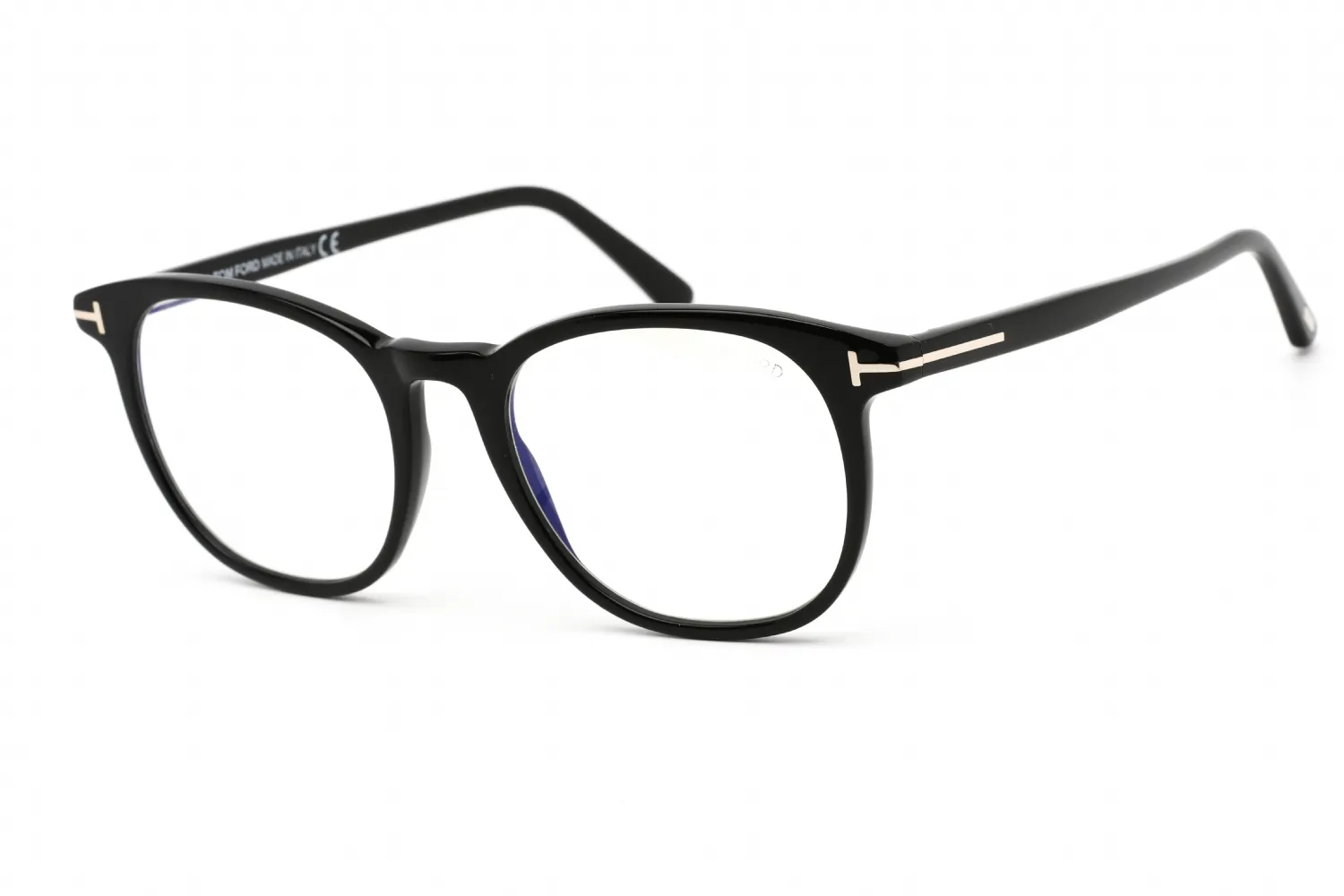 Tom Ford FT5754-B 001 Eyeglasses Shiny Black 53mm Men