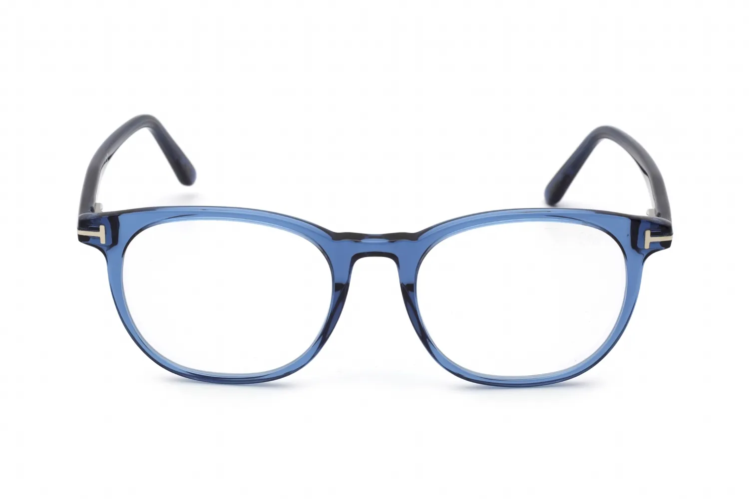 Tom Ford FT5754-B 090 Eyeglasses Shiny Blue 53mm Men 2
