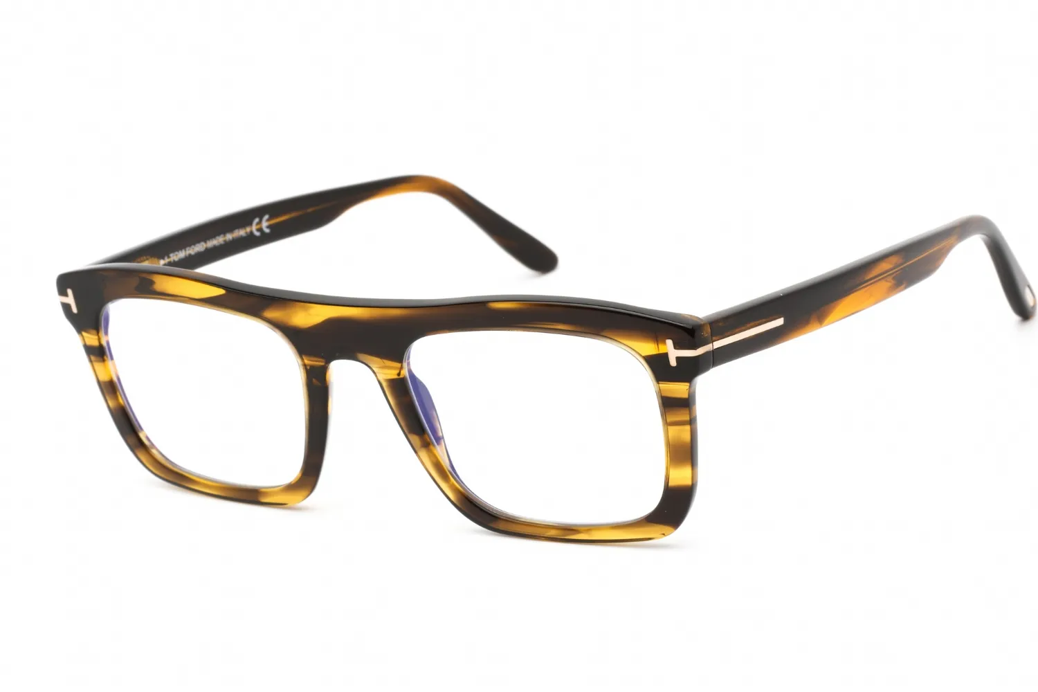 Tom Ford FT5757-B 055 Eyeglasses Colored Havana 52mm Men