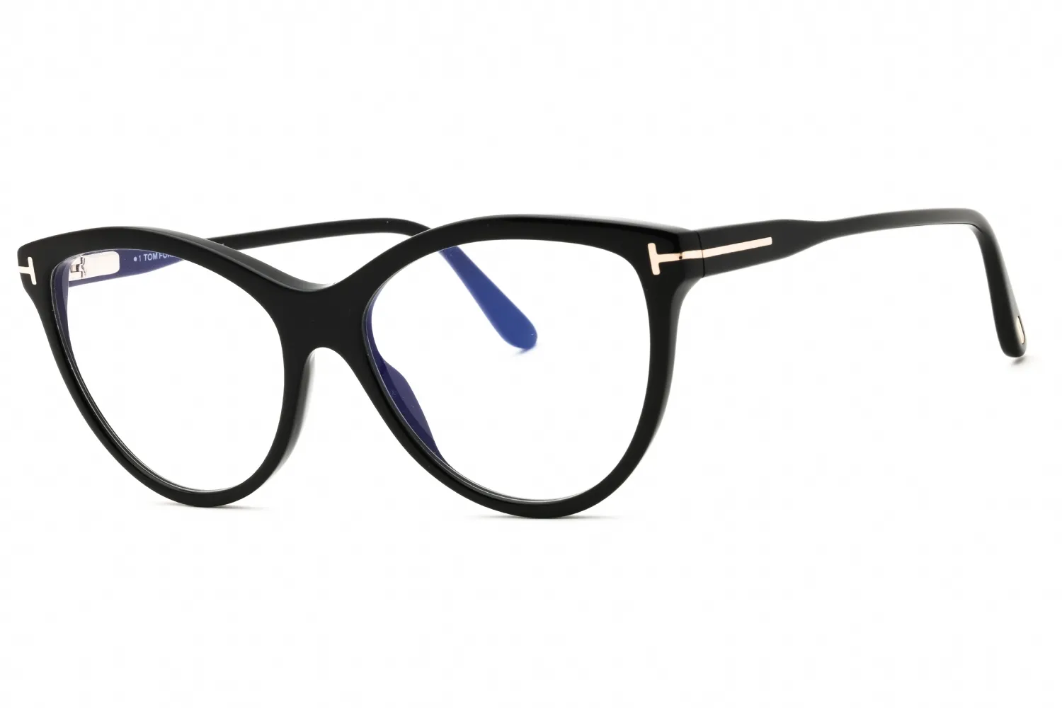Tom Ford FT5772-B 001 Eyeglasses Shiny Black 55mm Women