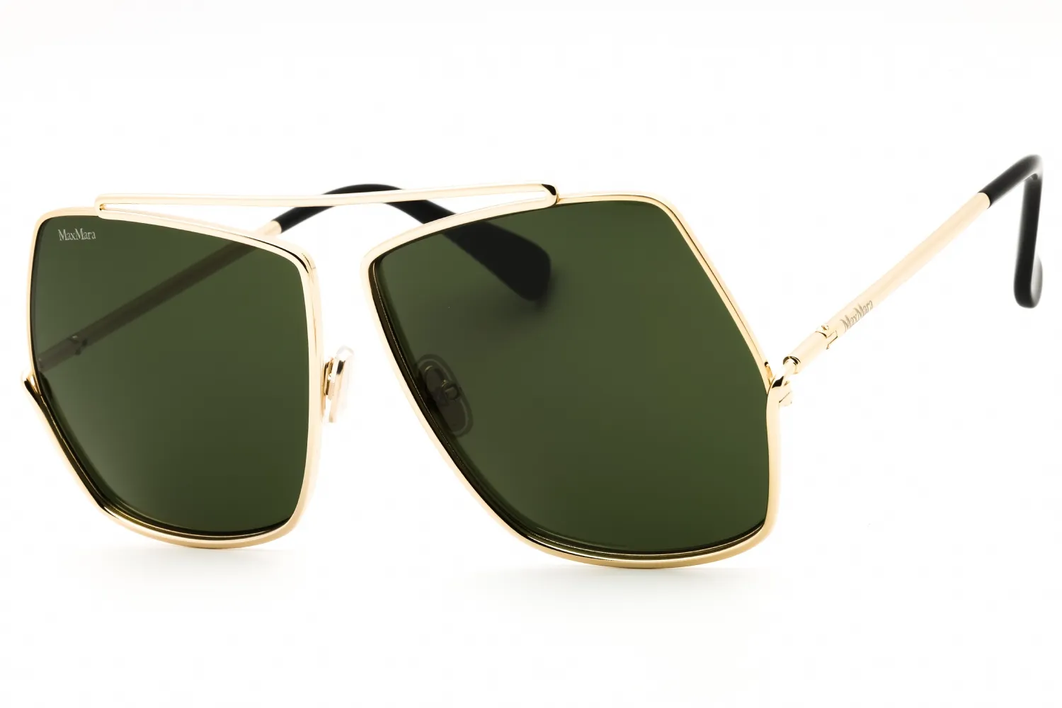 Max Mara MM0006 08A Sunglasses Shiny Gunmetal 64mm Women