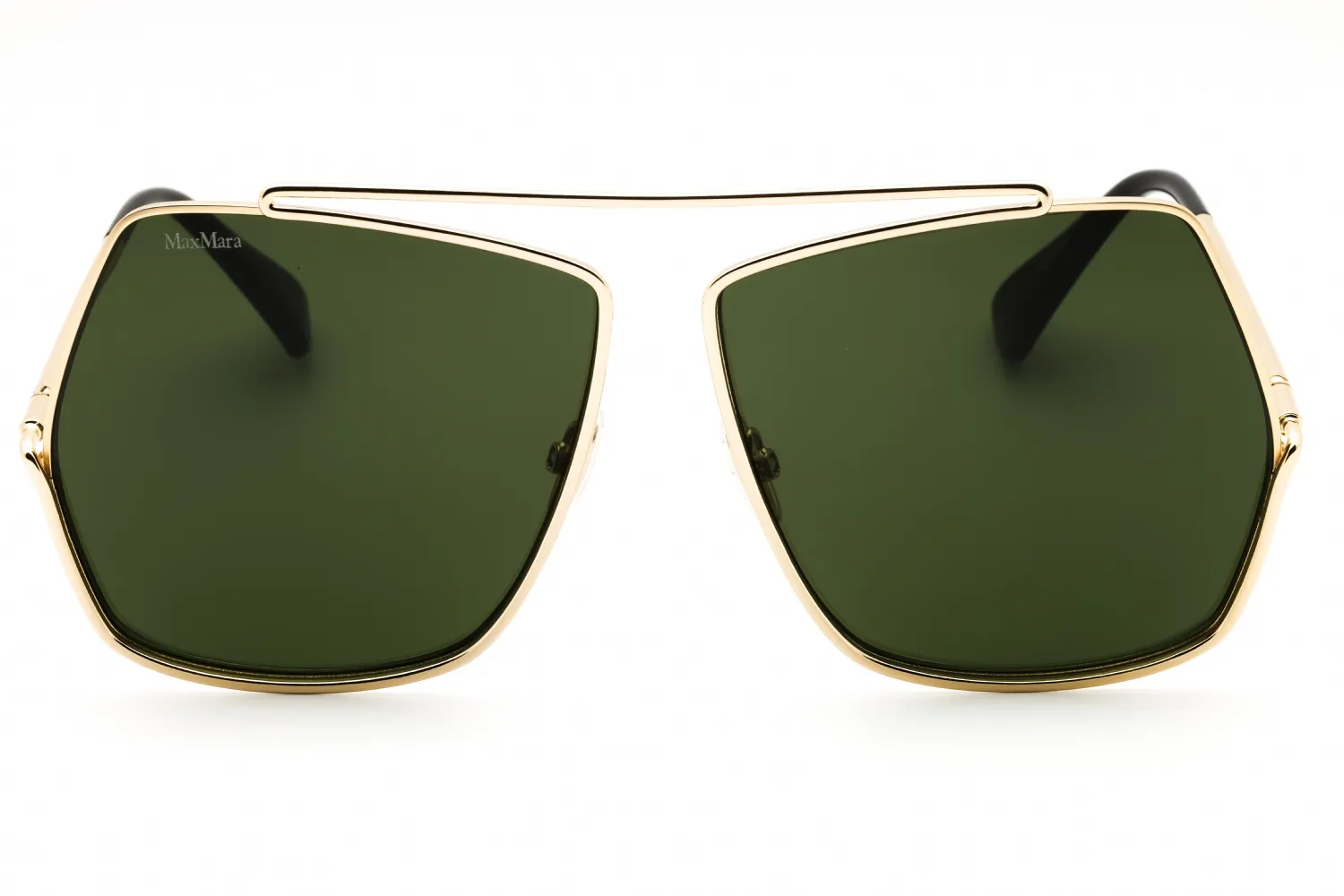 Max Mara MM0006 08A Sunglasses Shiny Gunmetal 64mm Women 2