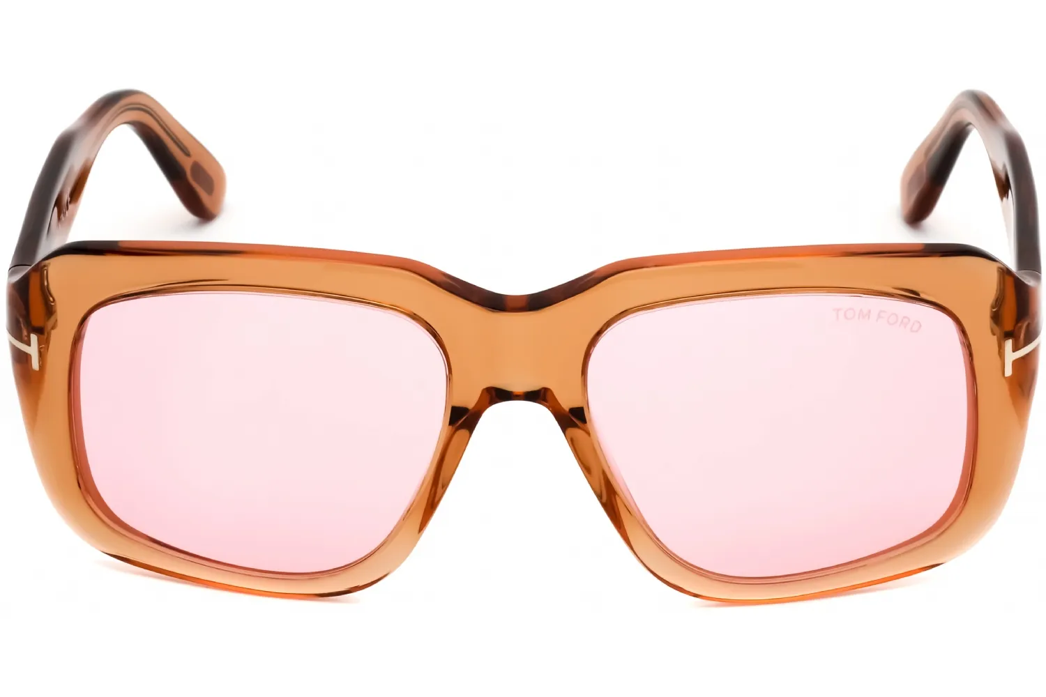 Tom Ford FT0885 45Y Sunglasses Shiny Light Brown 57mm Unisex 2
